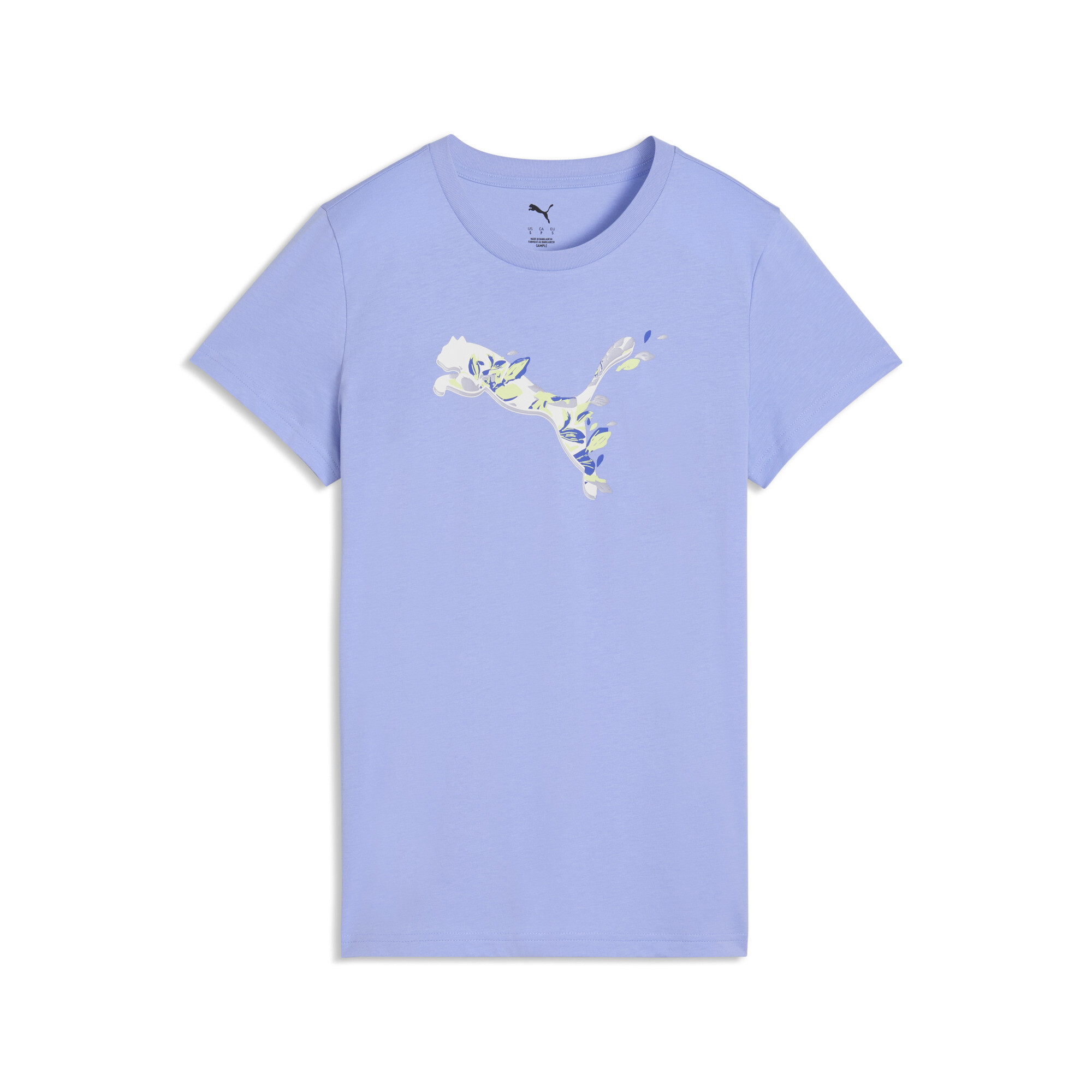 Футболка Graphic Floral Cat Tee Women | Цвет: Фиолетовый | Intense