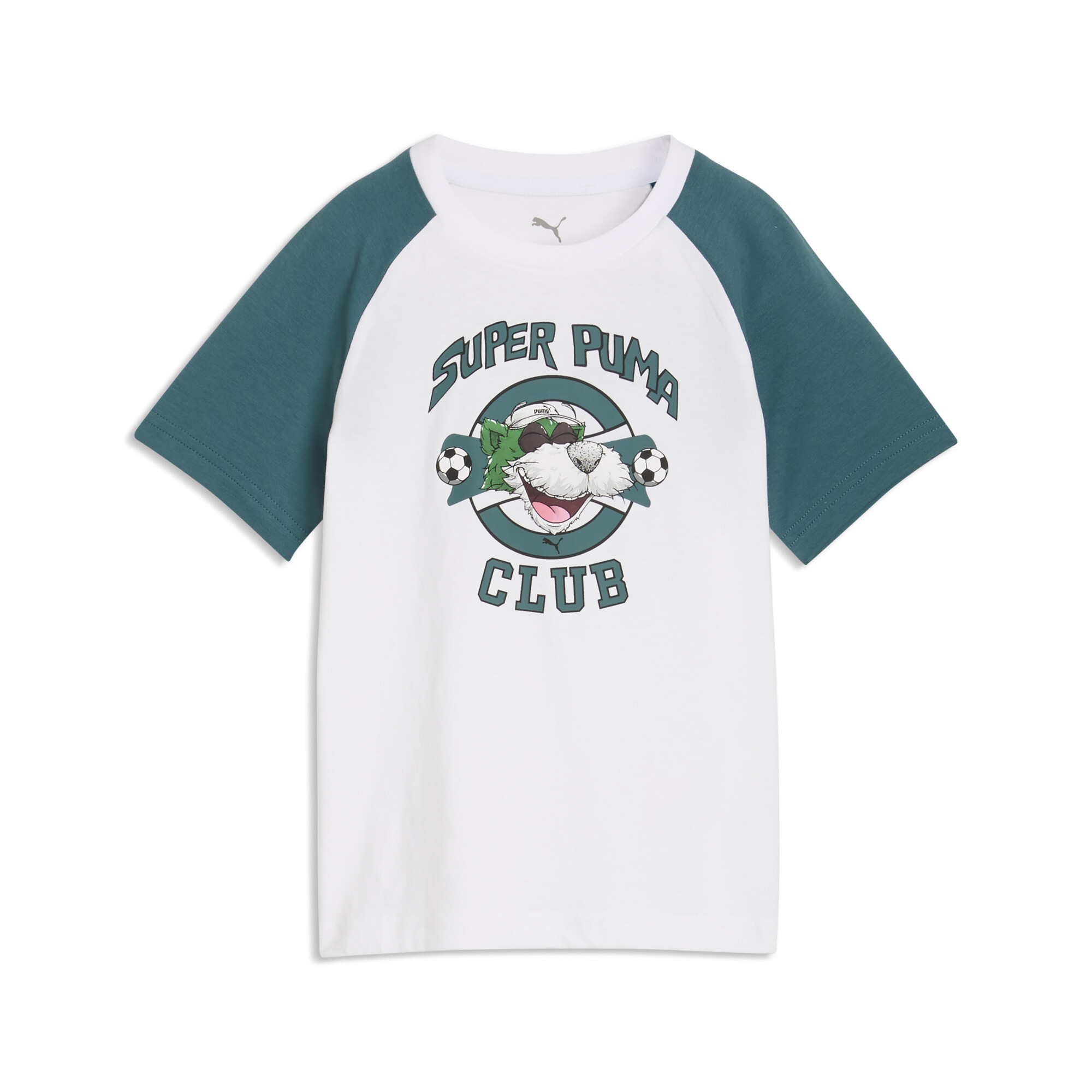 Super PUMA I T-shirt met print, Wit, Maat 6-7Y