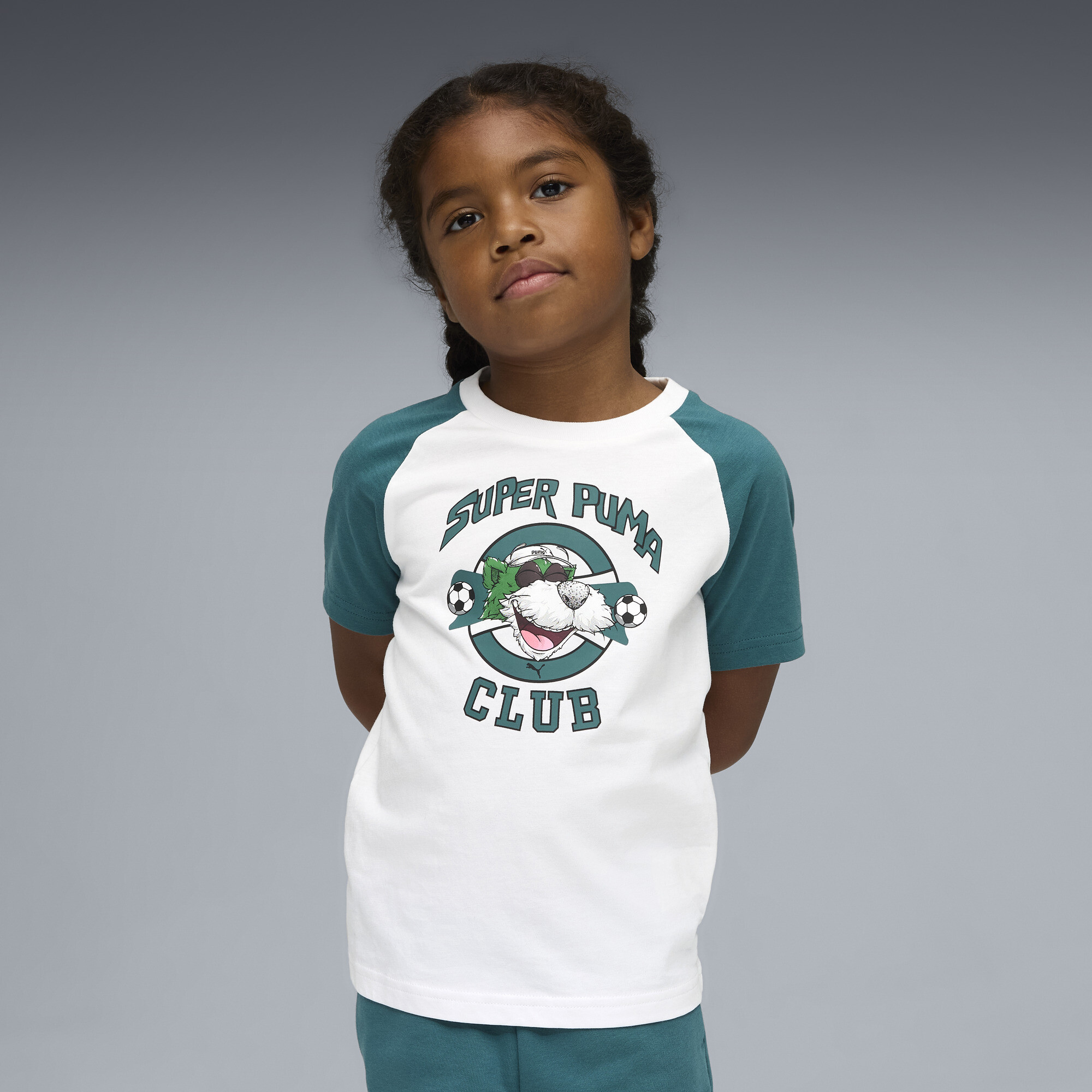 Super PUMA I T-shirt met print, Wit, Maat 6-7Y thumbnail 4