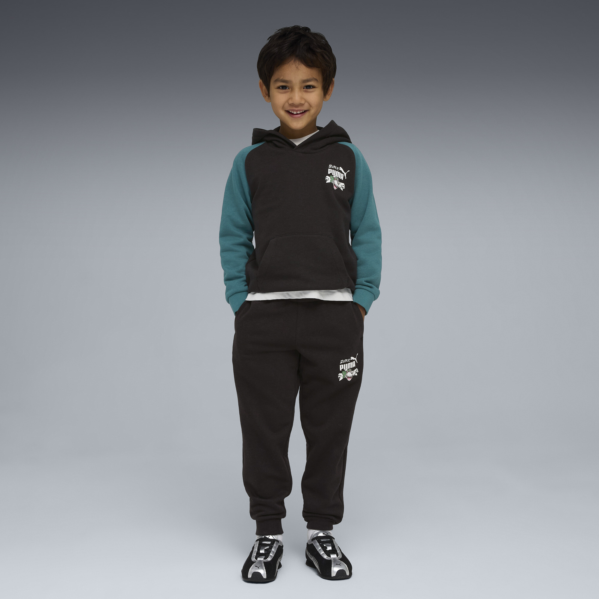 Super PUMA hoodie, Zwart, Maat 6-7Y thumbnail 2