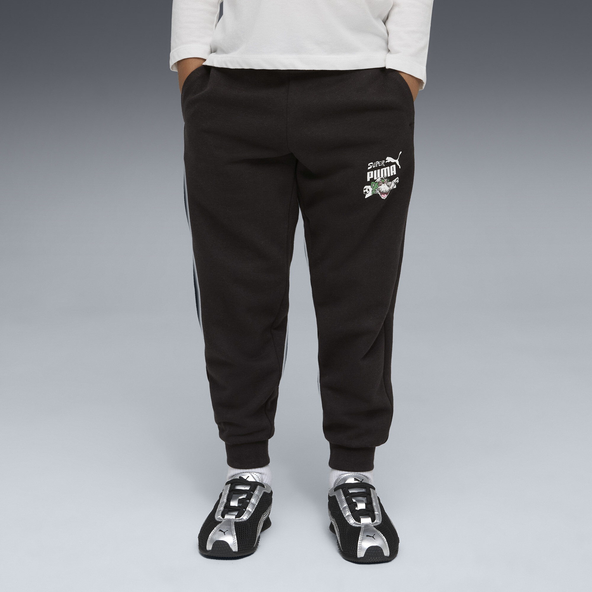 Super PUMA sweatpant, Zwart, Maat 2-3Y