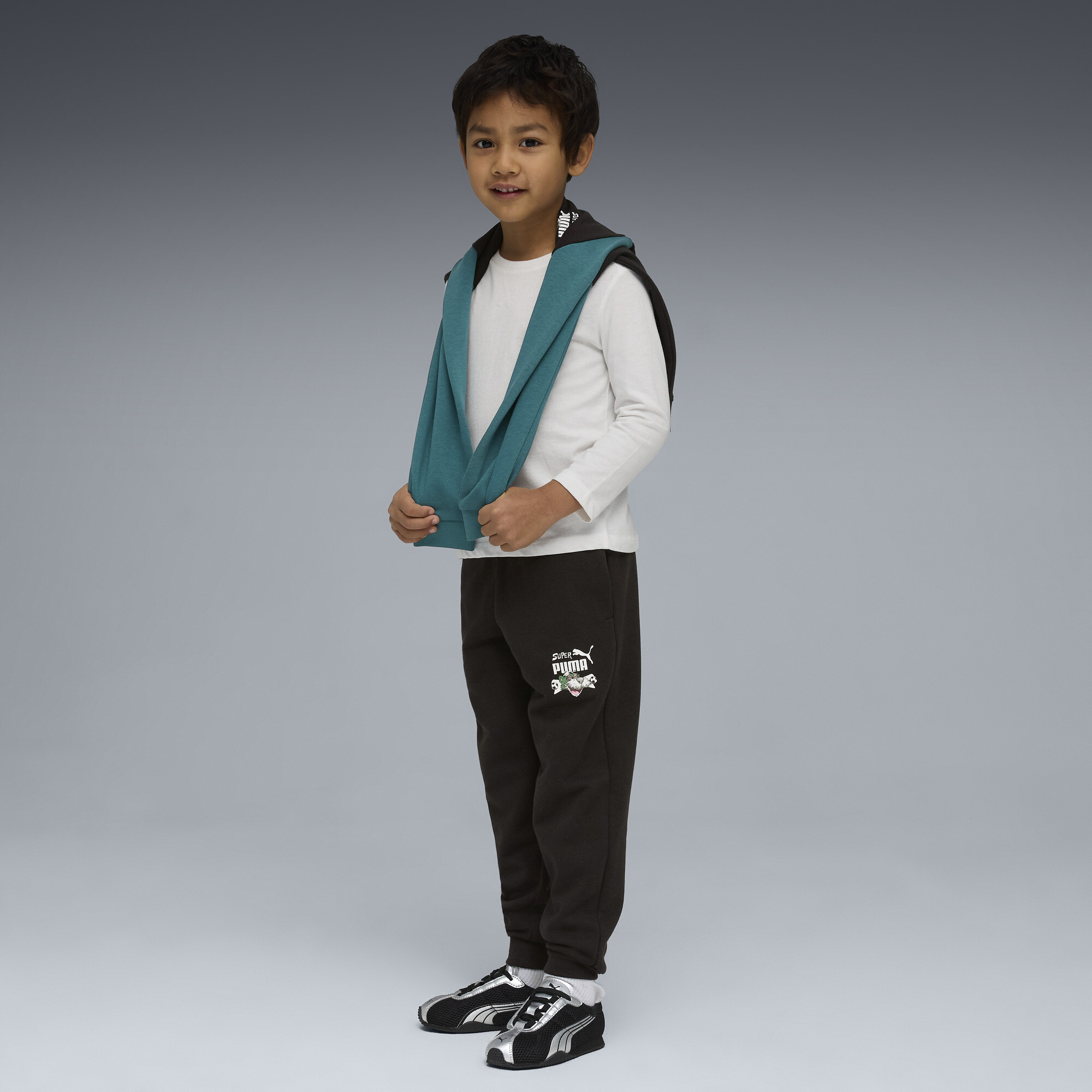 Super PUMA sweatpant, Zwart, Maat 2-3Y thumbnail 4