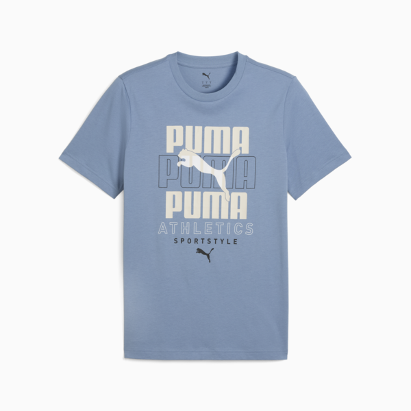 Graphic Stacked Tee Men, Cool Blue, large-ZAF
