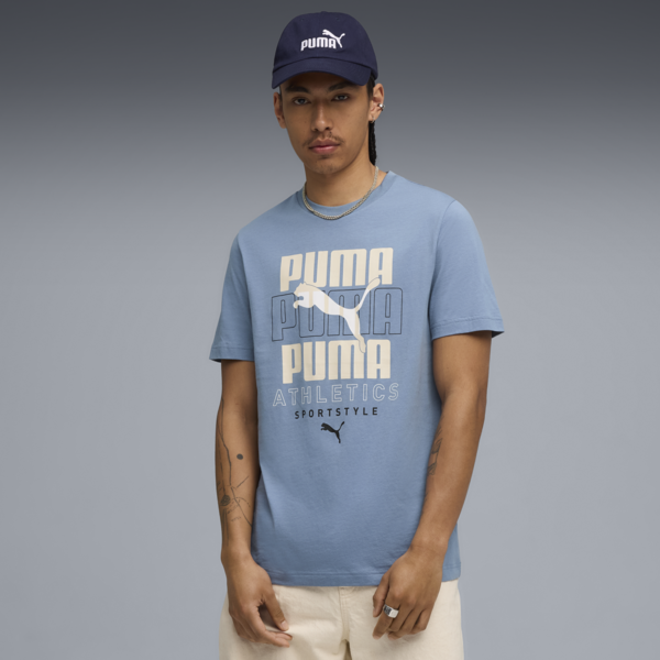 Graphic Stacked Tee Men, Cool Blue, large-ZAF