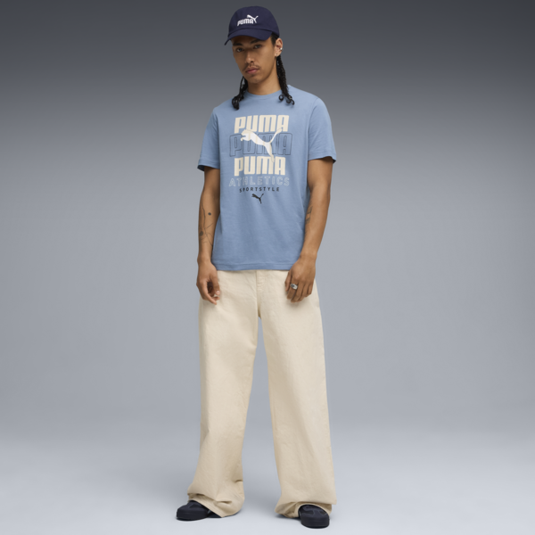 Graphic Stacked Tee Men, Cool Blue, large-ZAF