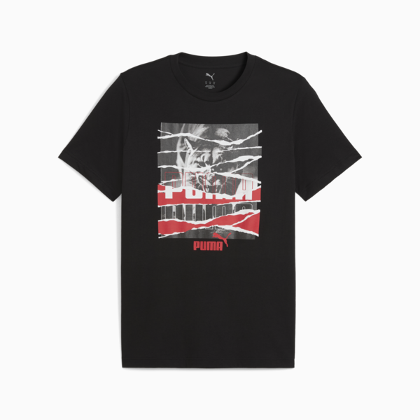 Graphic Photoprint Tee M Men, PUMA Black, large-ZAF