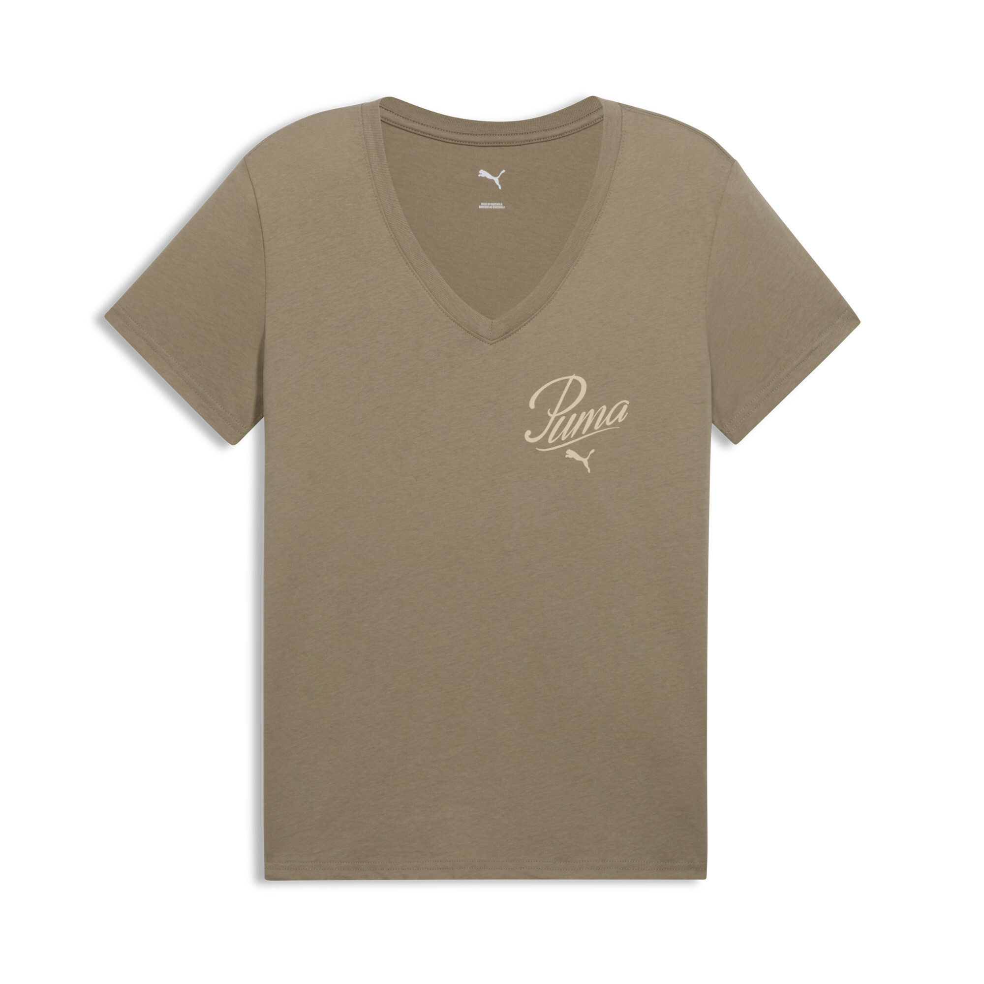 PUMA Essentials Script Women's V-Neck Tee - Picture 6 of 20
