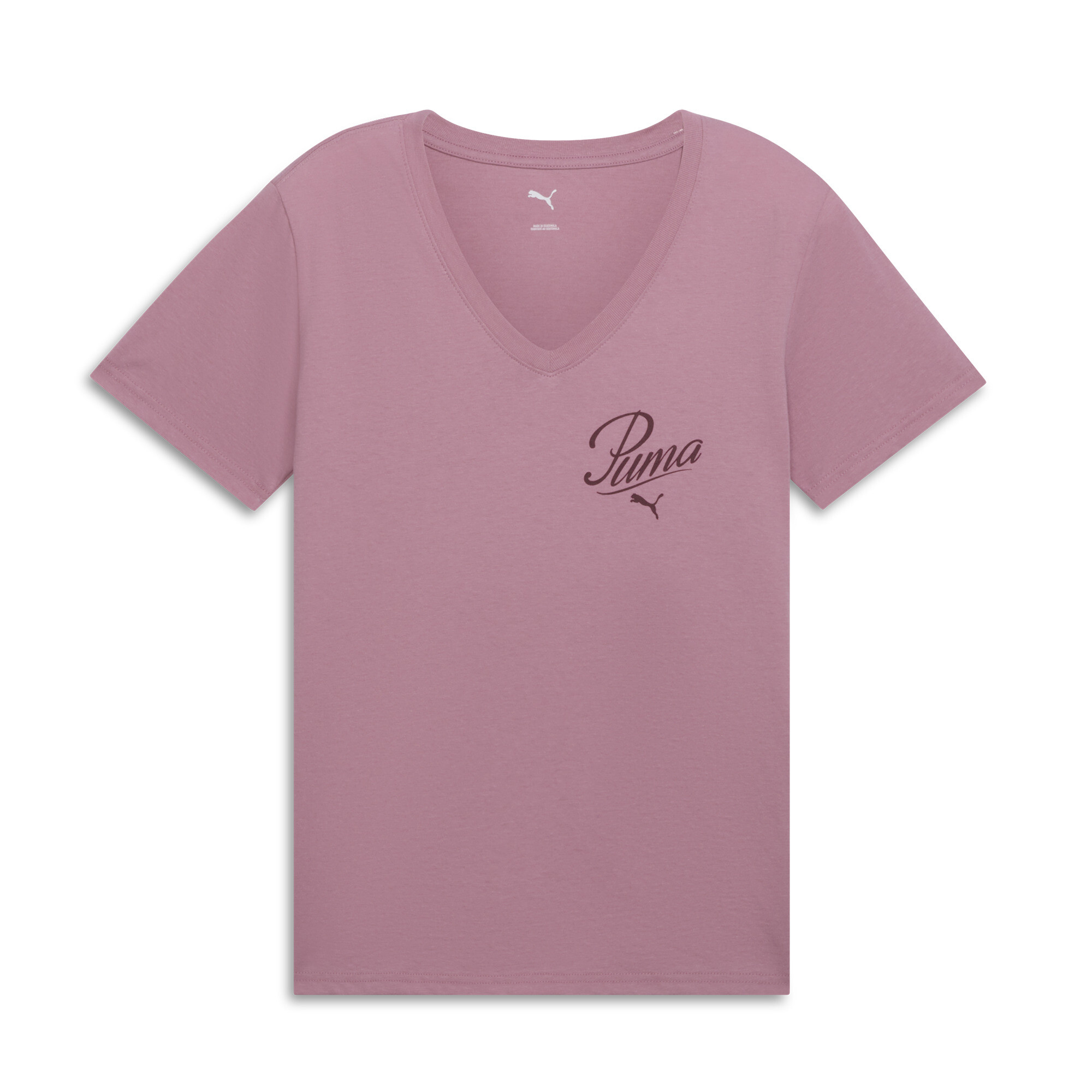 PUMA Essentials Script Women's V-Neck Tee - Picture 16 of 20