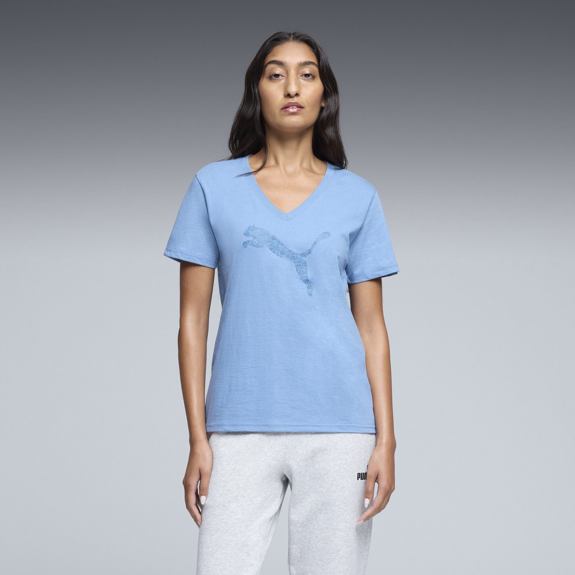 Puma Graphic Pebble V-neck T-shirt Women
