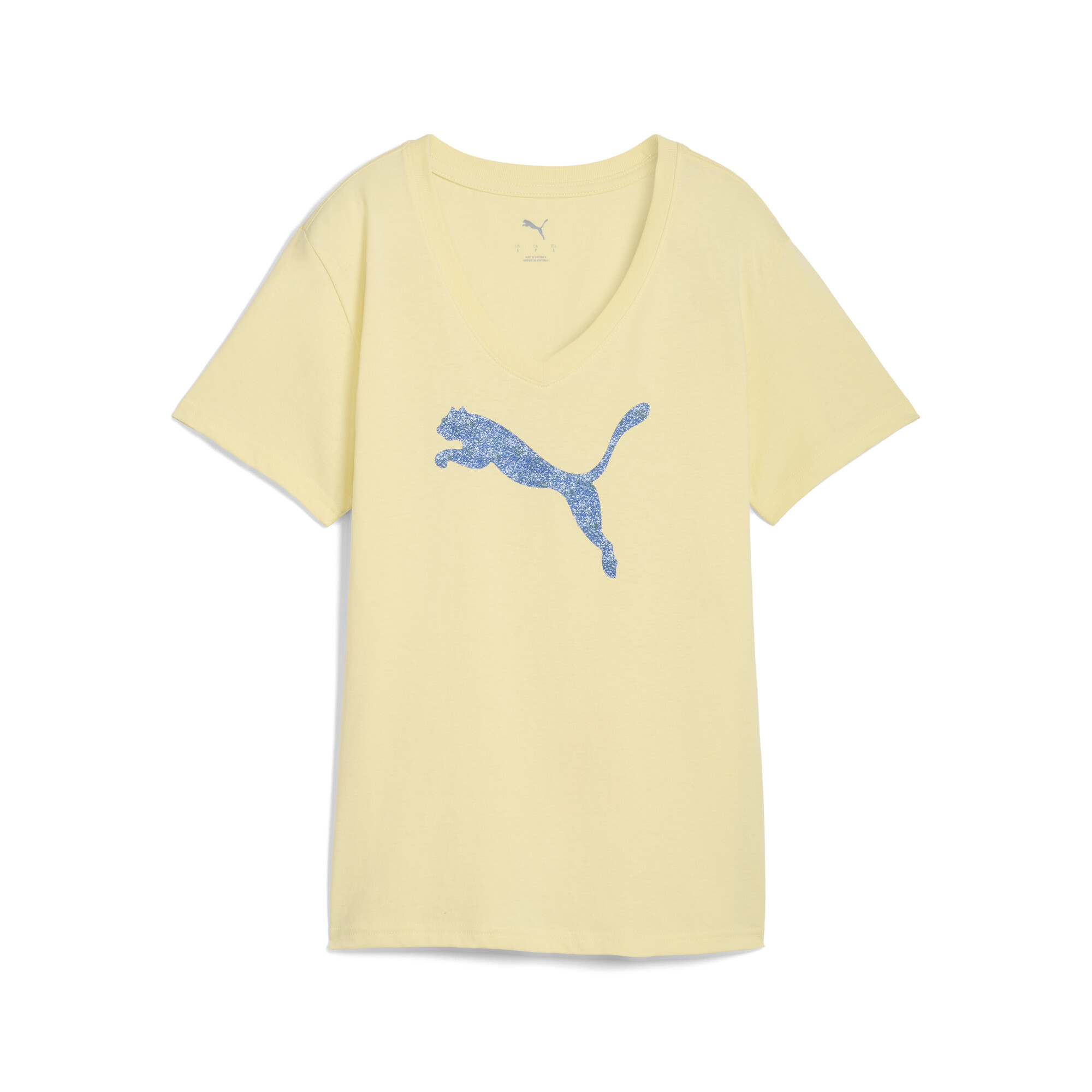 Puma Graphic Pebble V-neck T-shirt Women In Gold