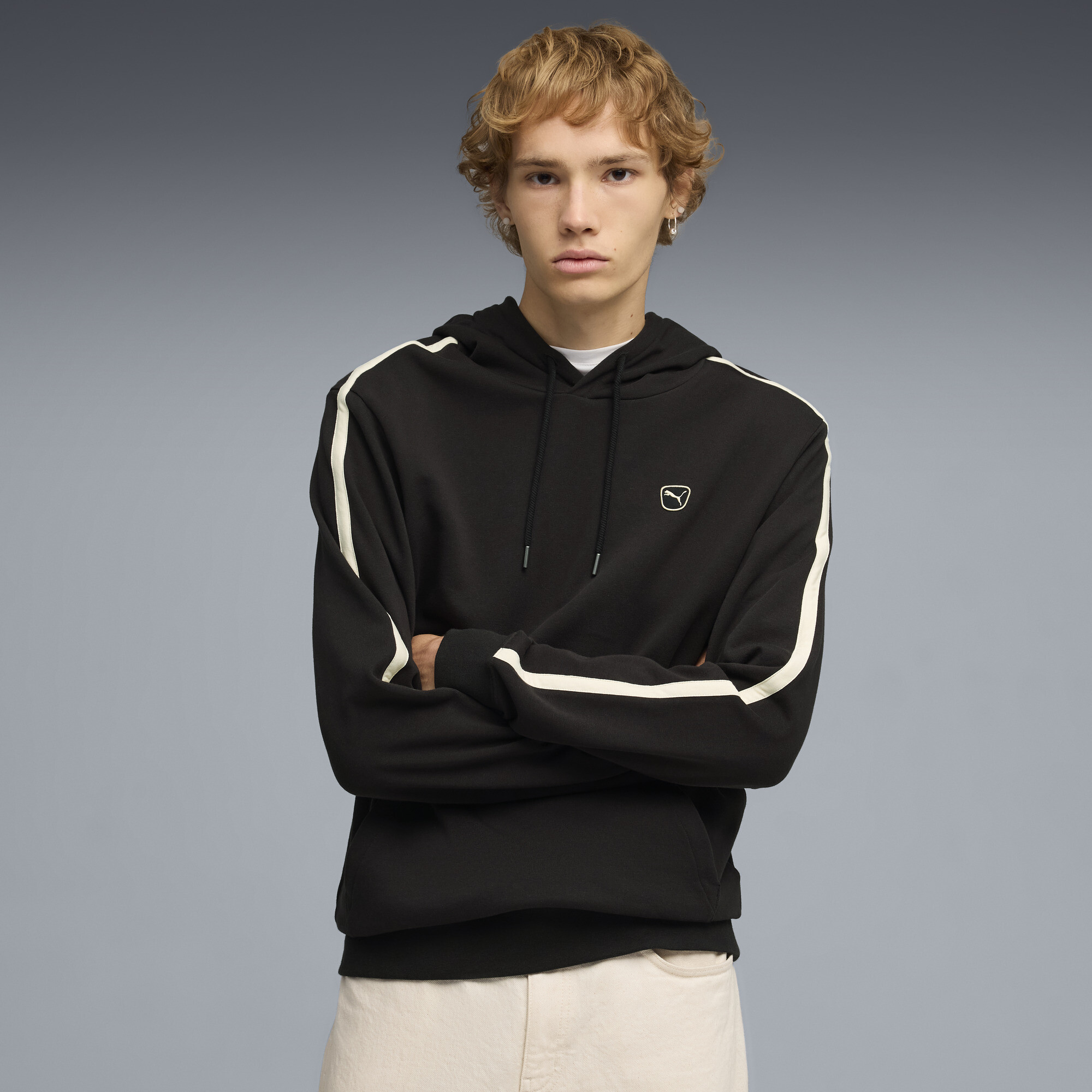 PUMA Elevated Essentials Men's Hoodie in Black, Size M