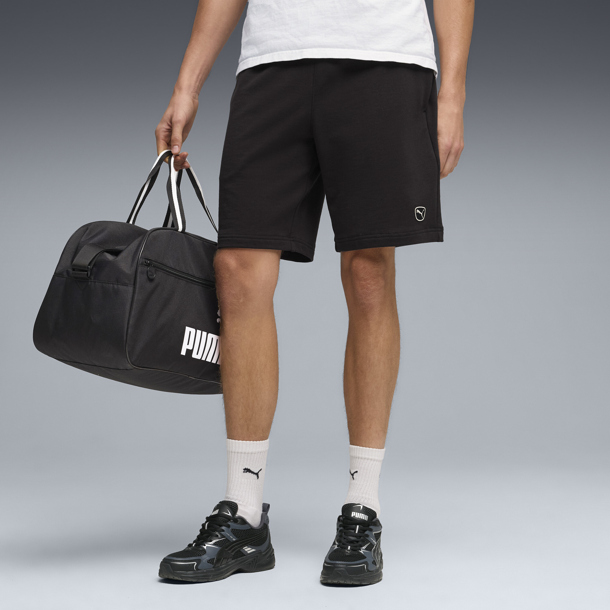 PUMA Essentials Elevated short van 22,86 cm voor Heren, Zwart, Maat XL thumbnail 4