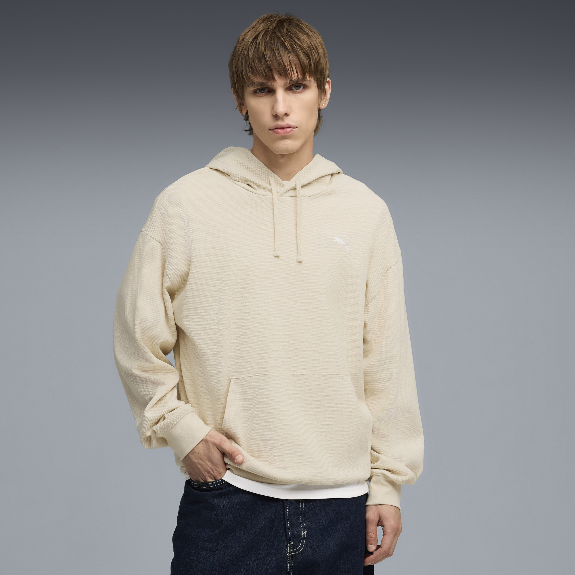Худи Essentials Elevated Relaxed Hoodie Men | Цвет: Белый | Alpine