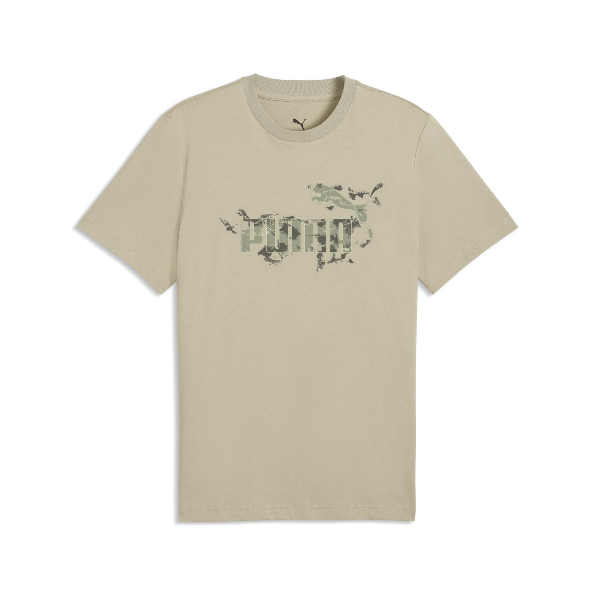 PUMA Camo T-shirt voor Heren, Beige/Grijs, Maat XS thumbnail 3