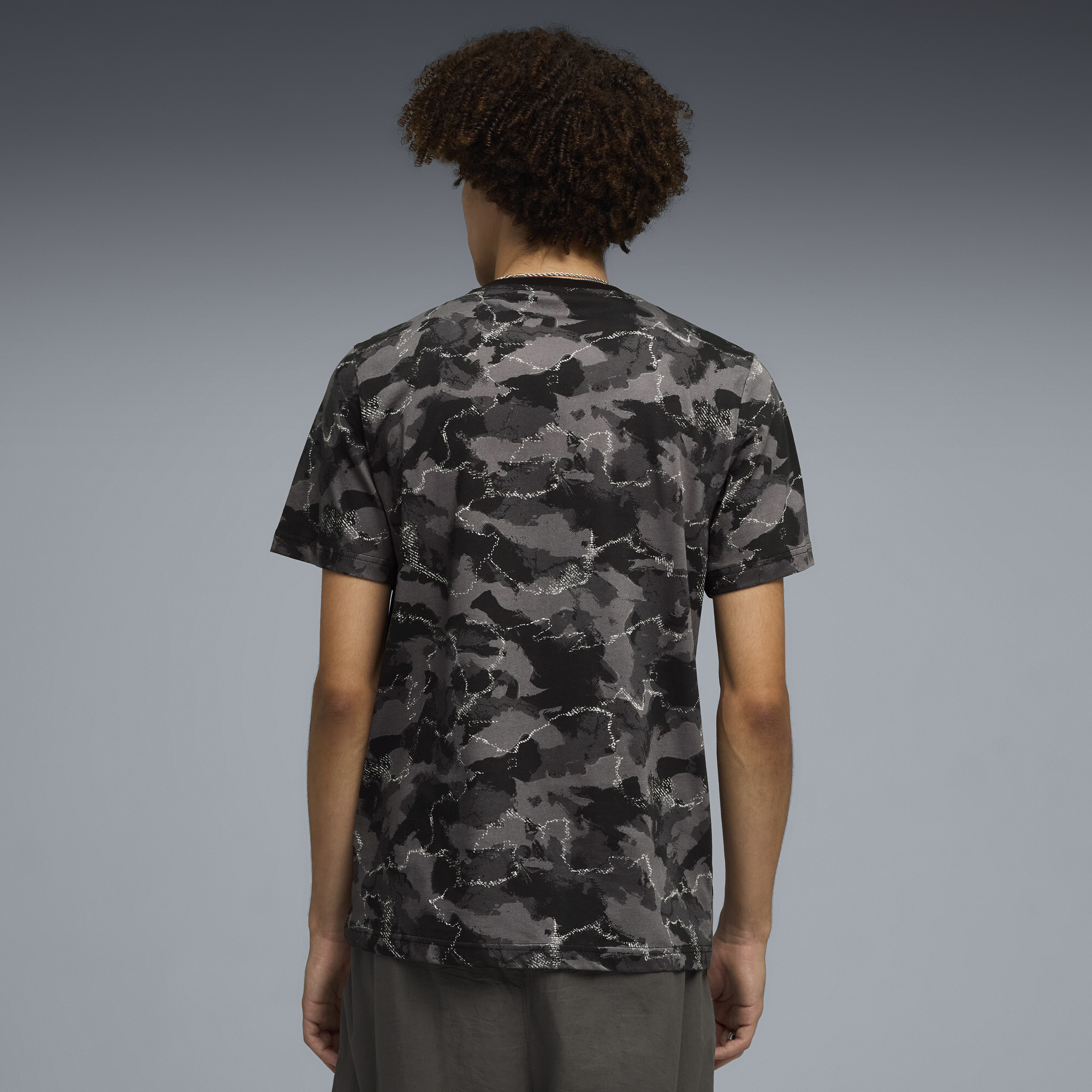 PUMA Camo bedrukt T-shirt voor Heren, Zwart, Maat XXL thumbnail 3