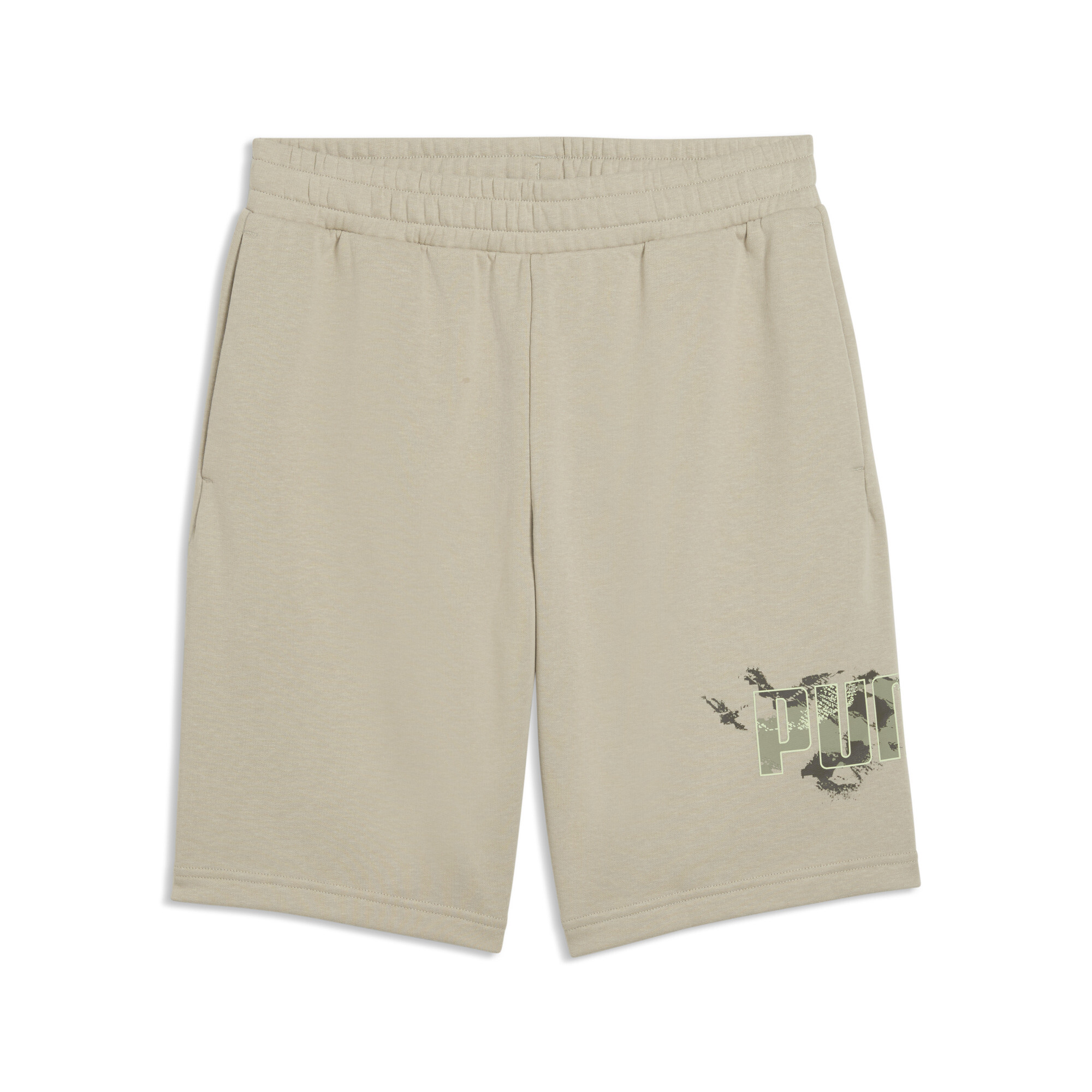 PUMA Camo short voor Heren, Beige/Grijs, Maat L thumbnail 3