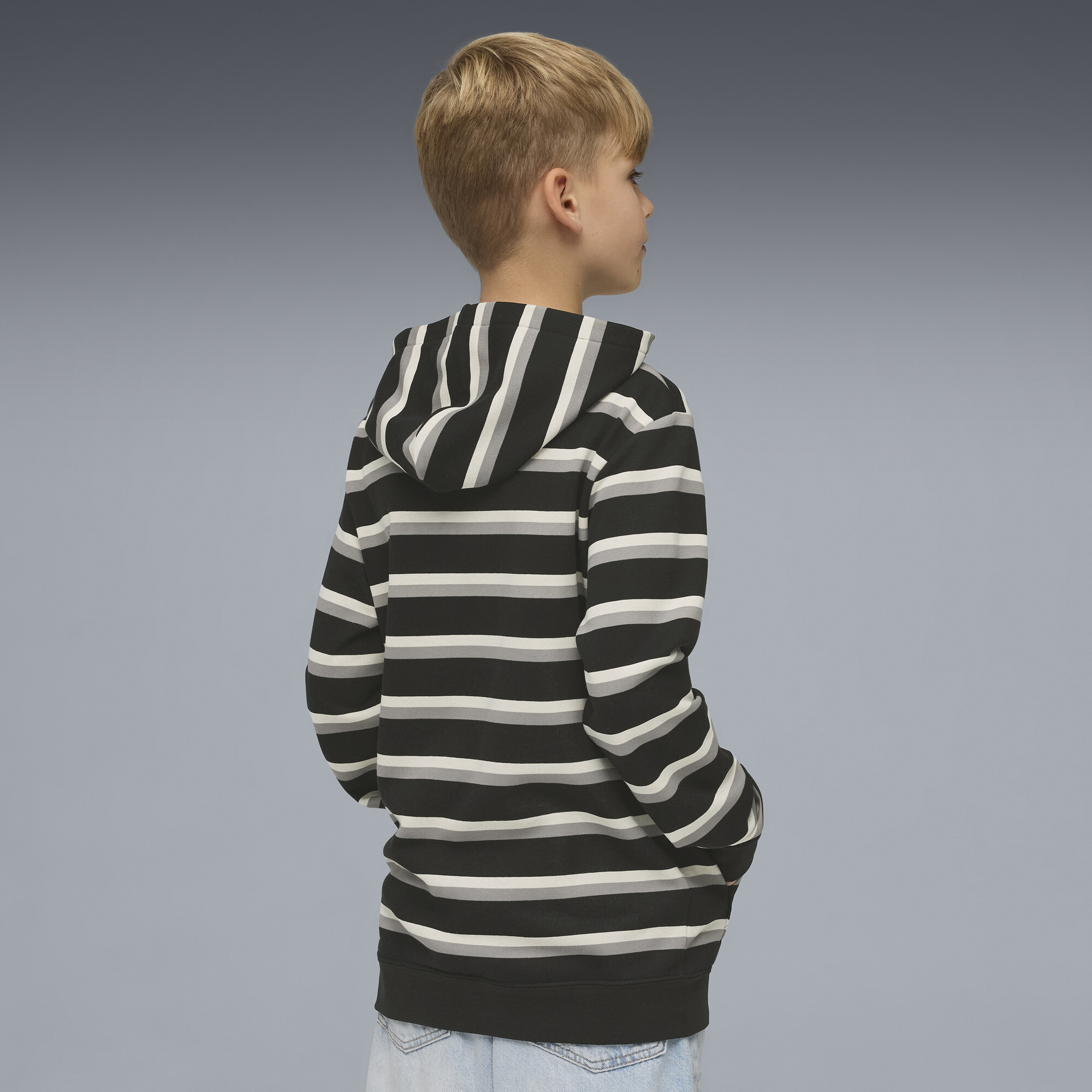 PUMA Essentials bedrukte hoodie, Zwart, Maat 15-16Y thumbnail 2