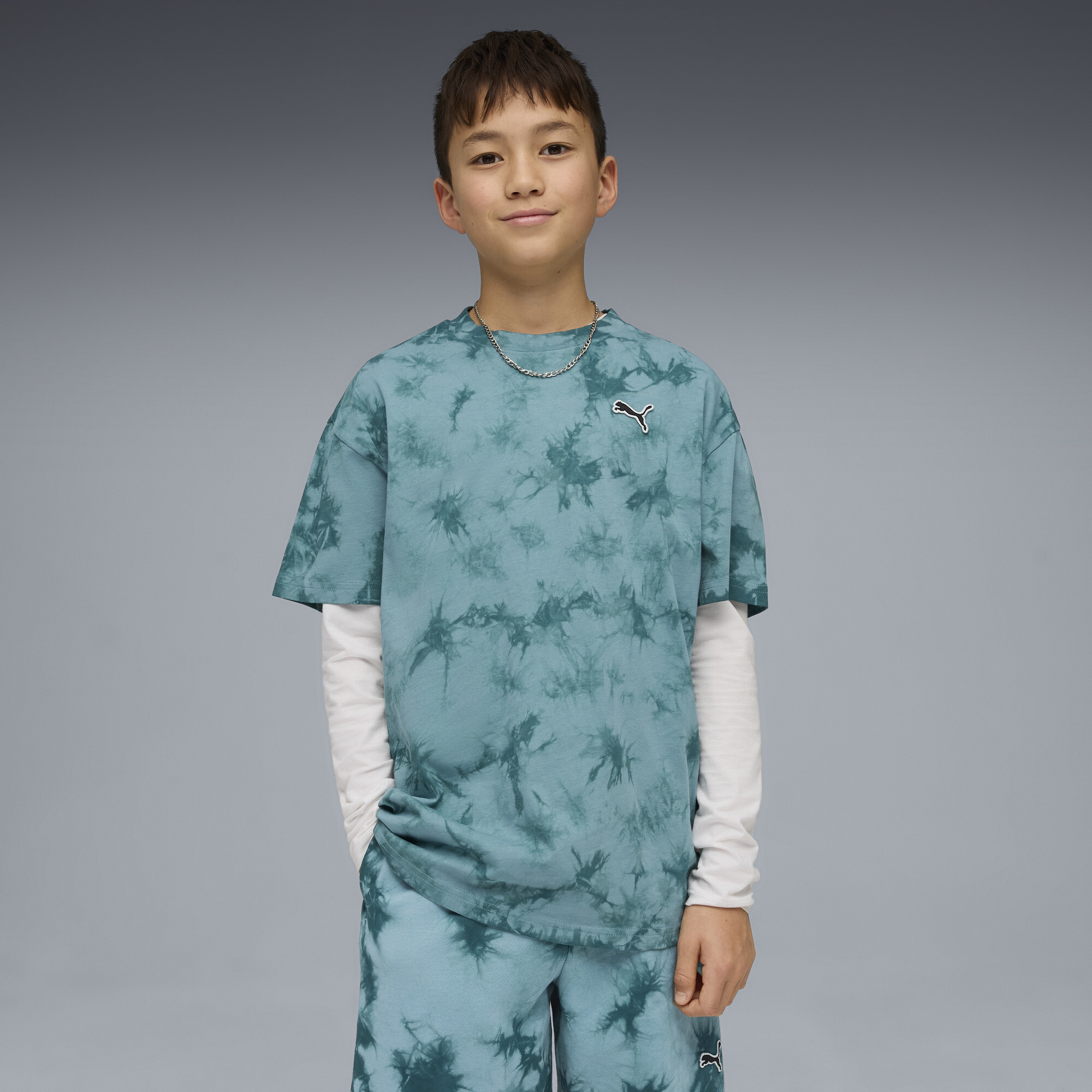 PUMA Essentials relaxed tie-dye T-shirt, Maat 13-14Y