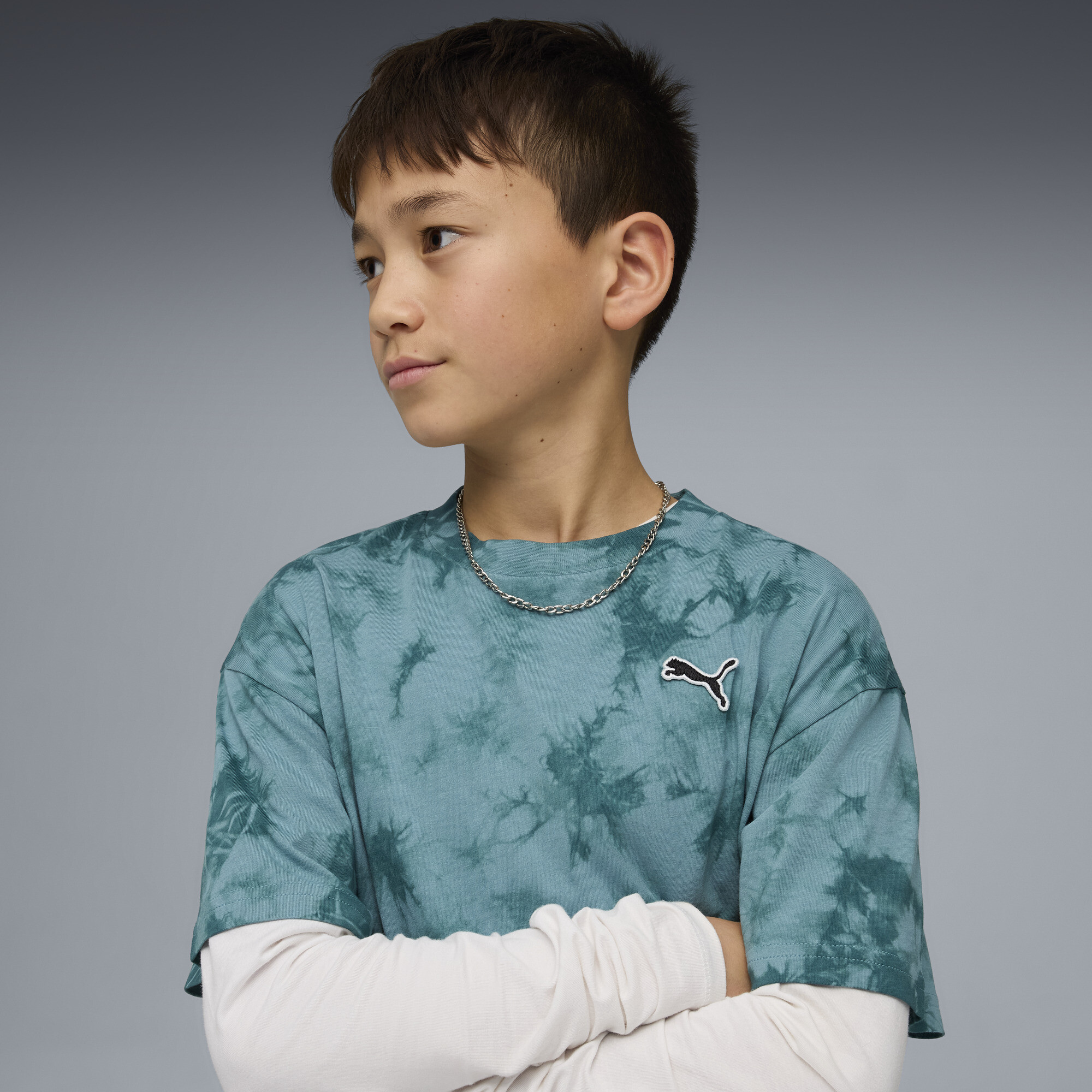 PUMA Essentials relaxed tie-dye T-shirt, Maat 13-14Y thumbnail 6