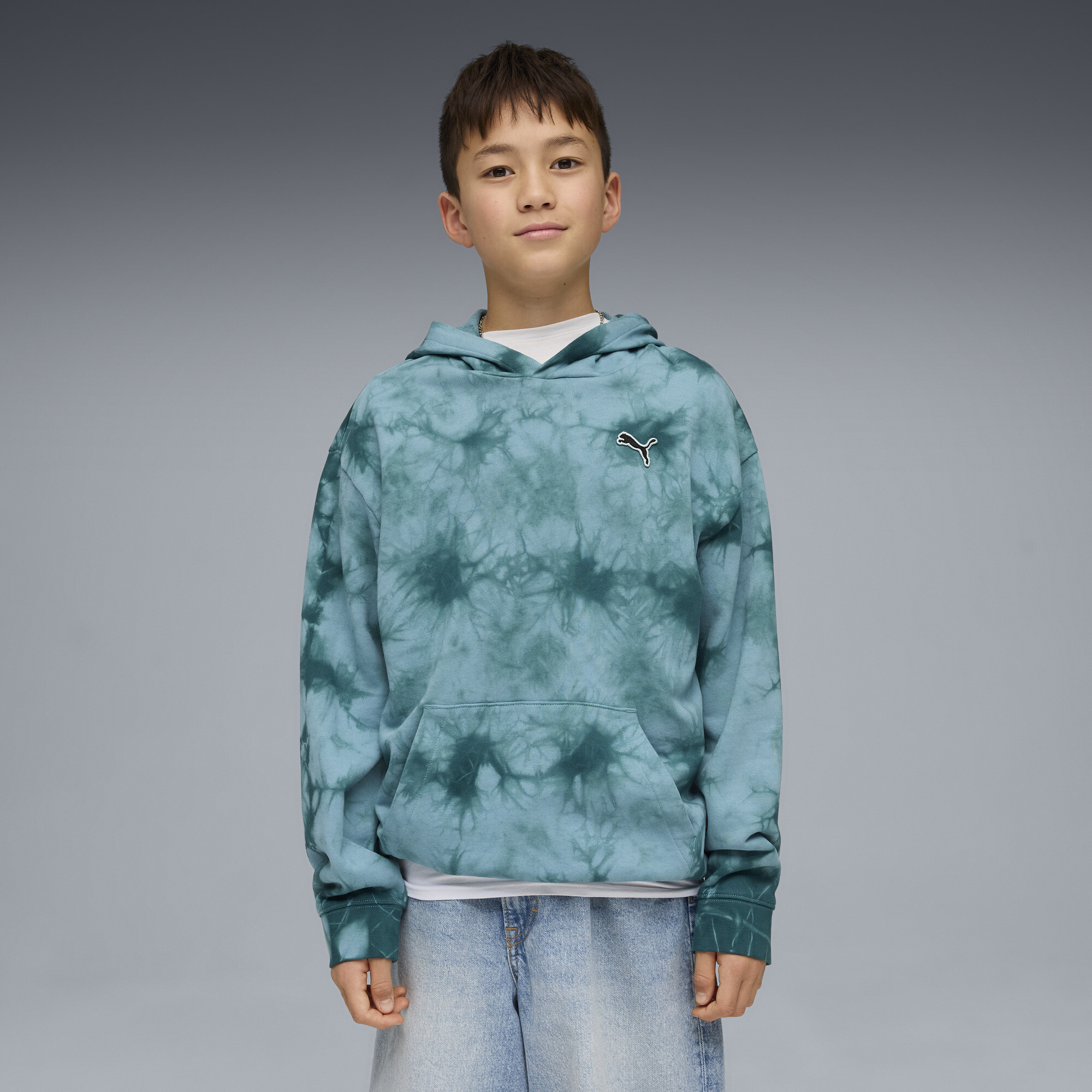 PUMA Essentials relaxte tie-dye hoodie, Maat 11-12Y thumbnail 5