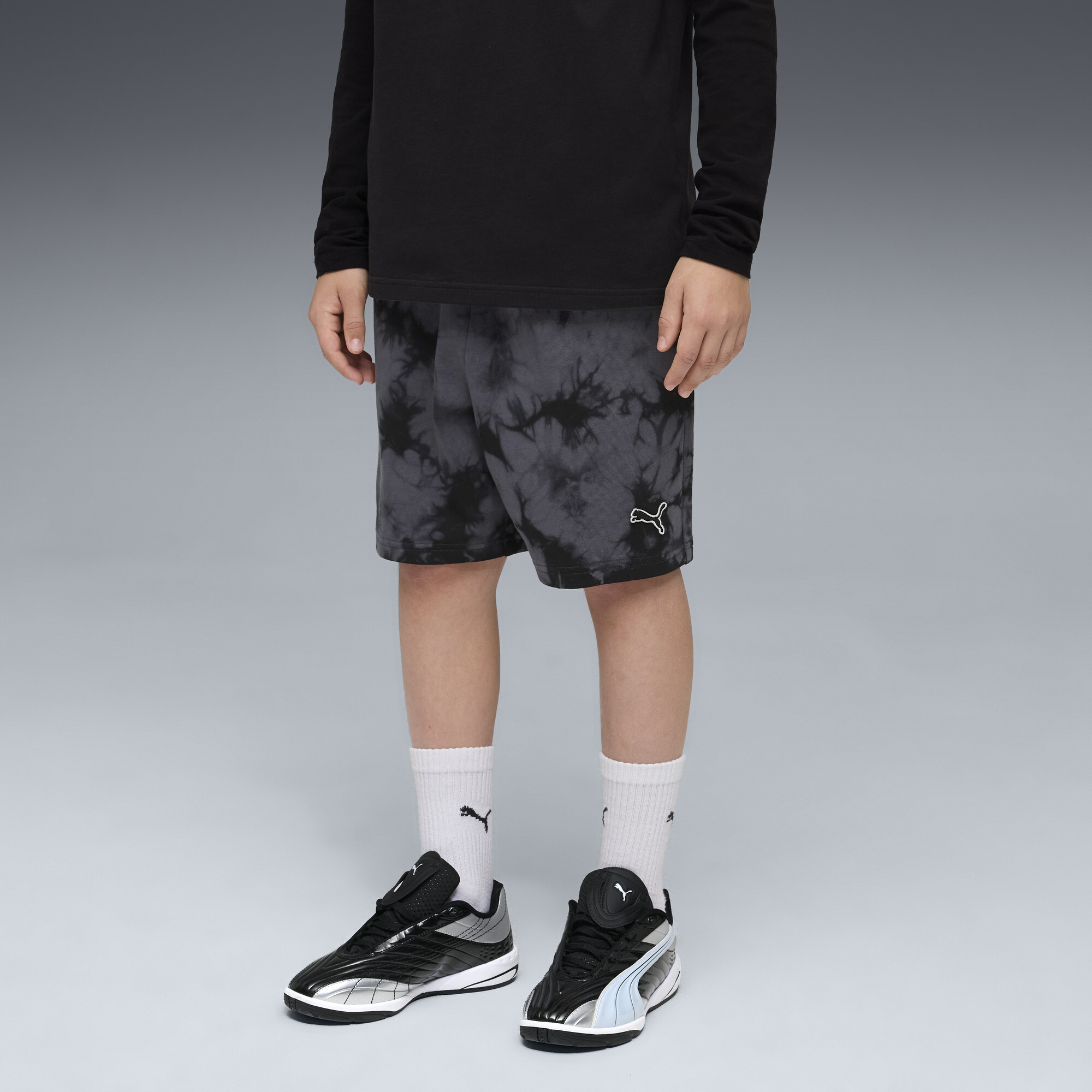 PUMA Essentials relaxte tie-dye short, Zwart, Maat 13-14Y thumbnail 5