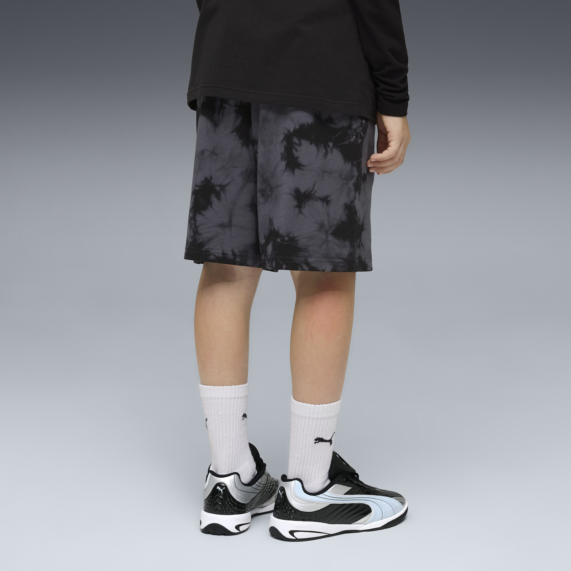PUMA Essentials relaxte tie-dye short, Zwart, Maat 13-14Y thumbnail 2