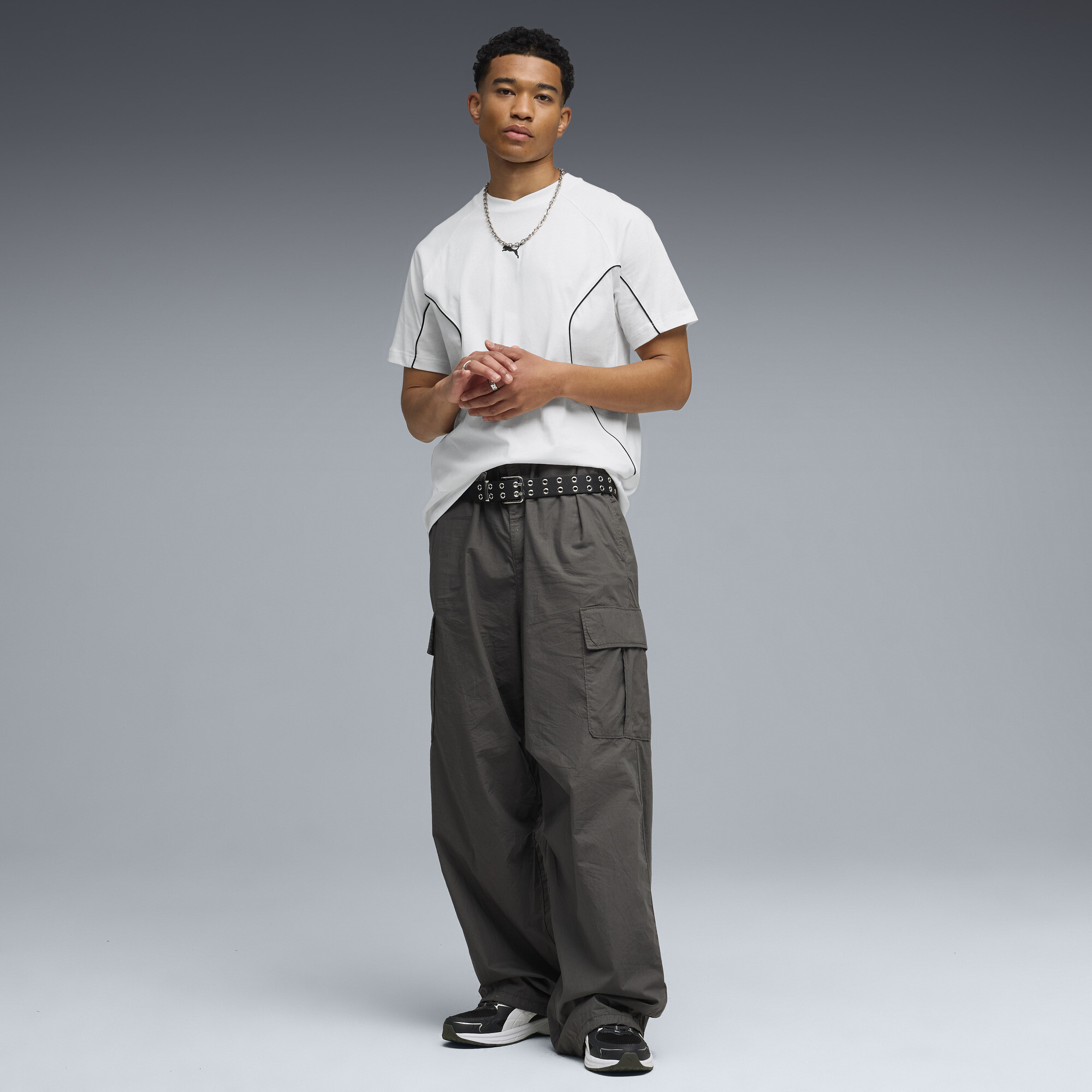 PUMA Sport T-shirt voor Heren, Wit, Maat M thumbnail 4