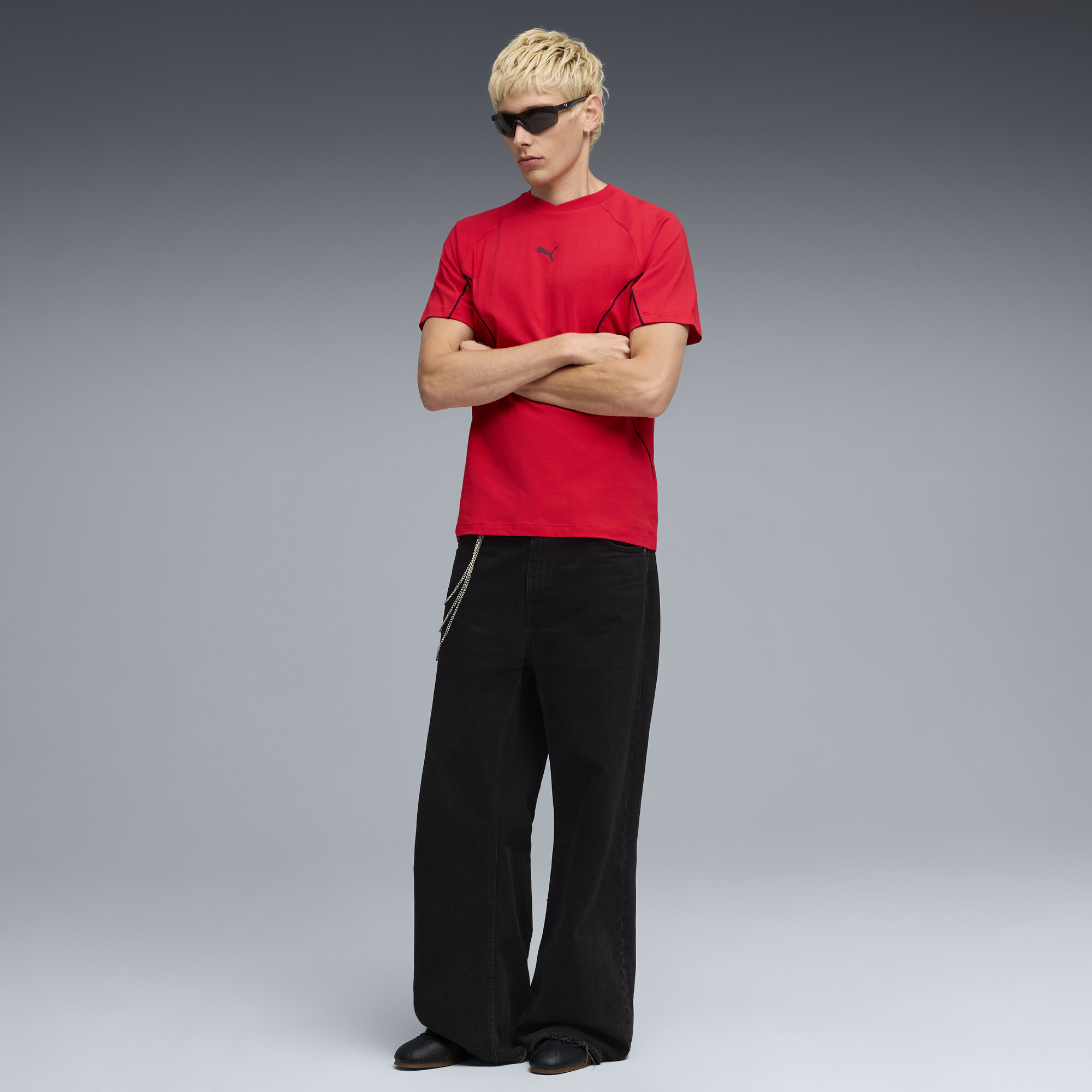 PUMA Sport T-shirt voor Heren, Rood, Maat XL thumbnail 4