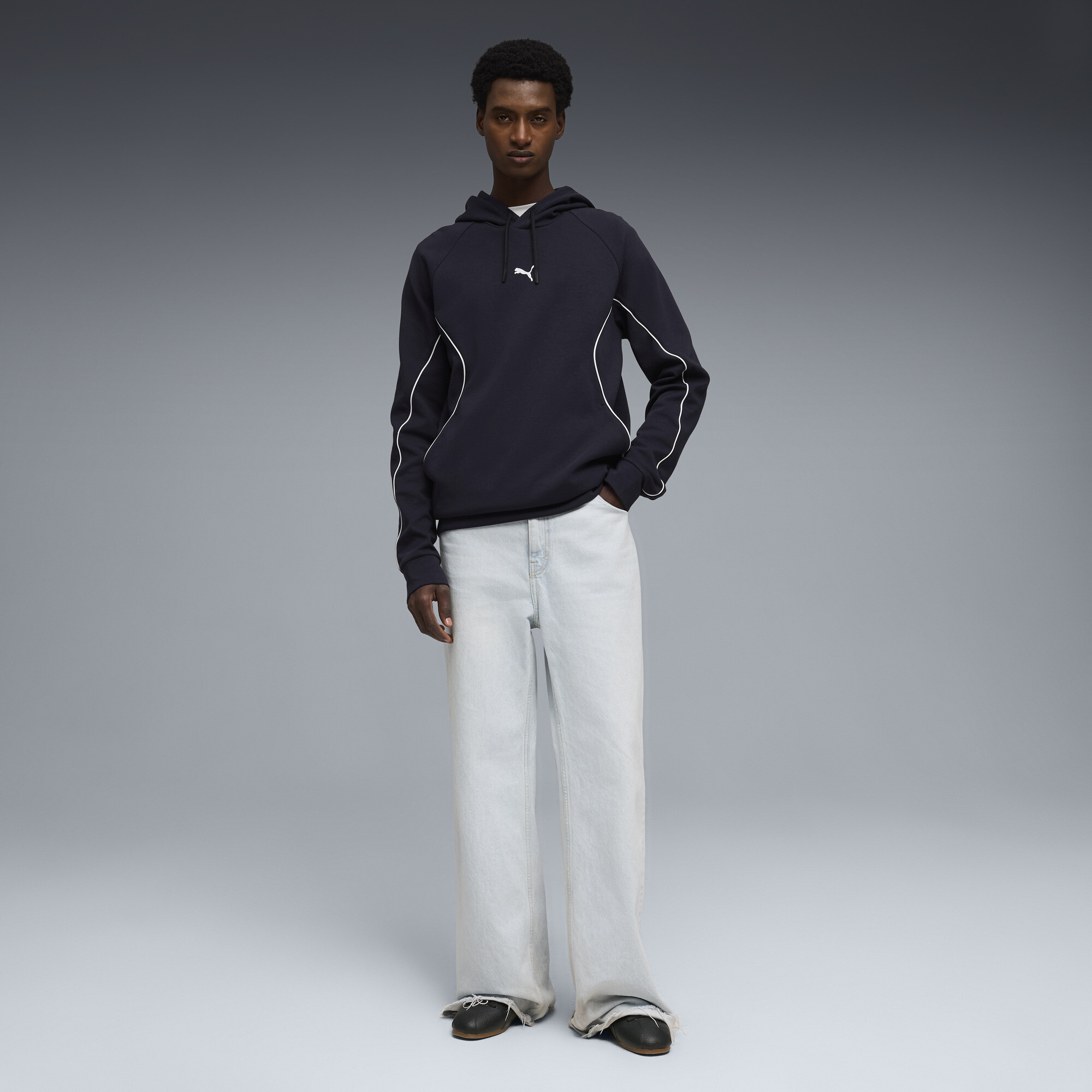 PUMA Sport hoodie voor Heren, Blauw, Maat XS thumbnail 4