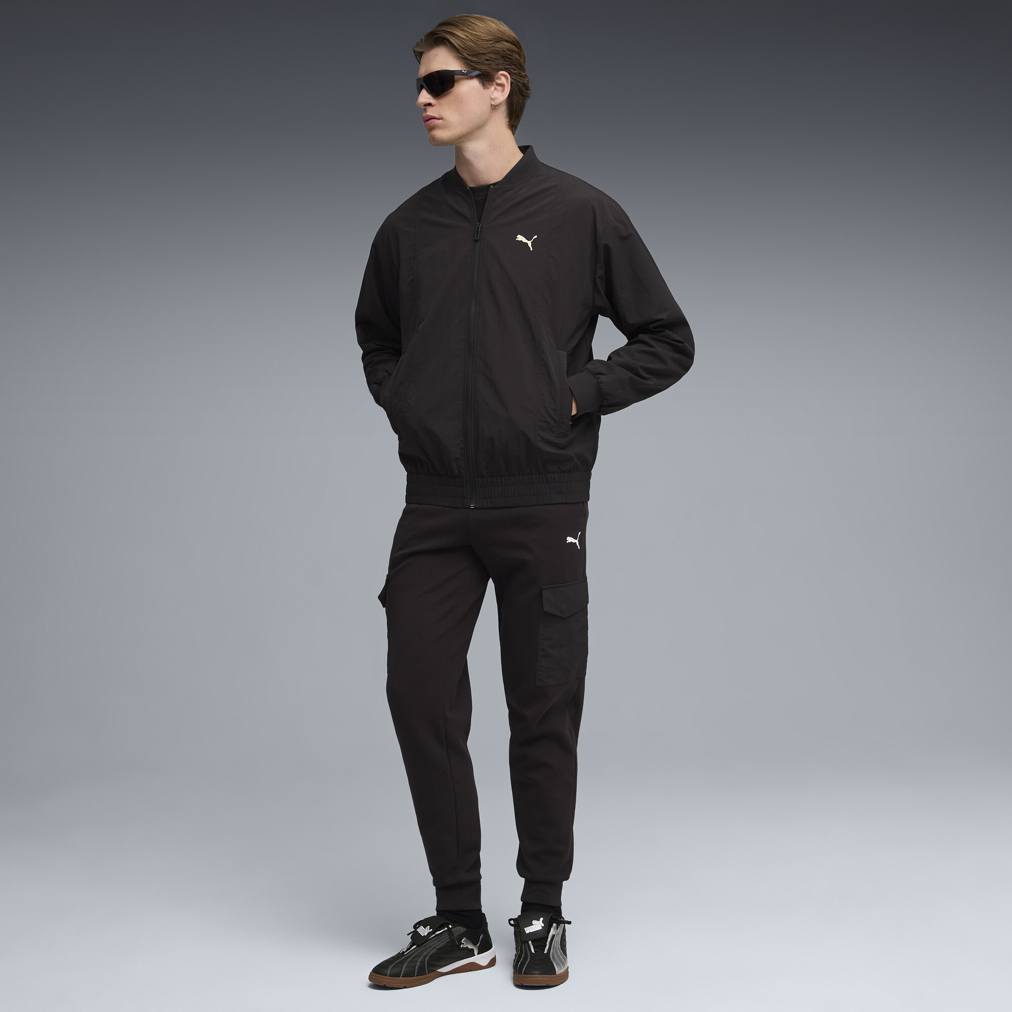 PUMA Sport cargobroek voor Heren, Zwart, Maat XS thumbnail 4