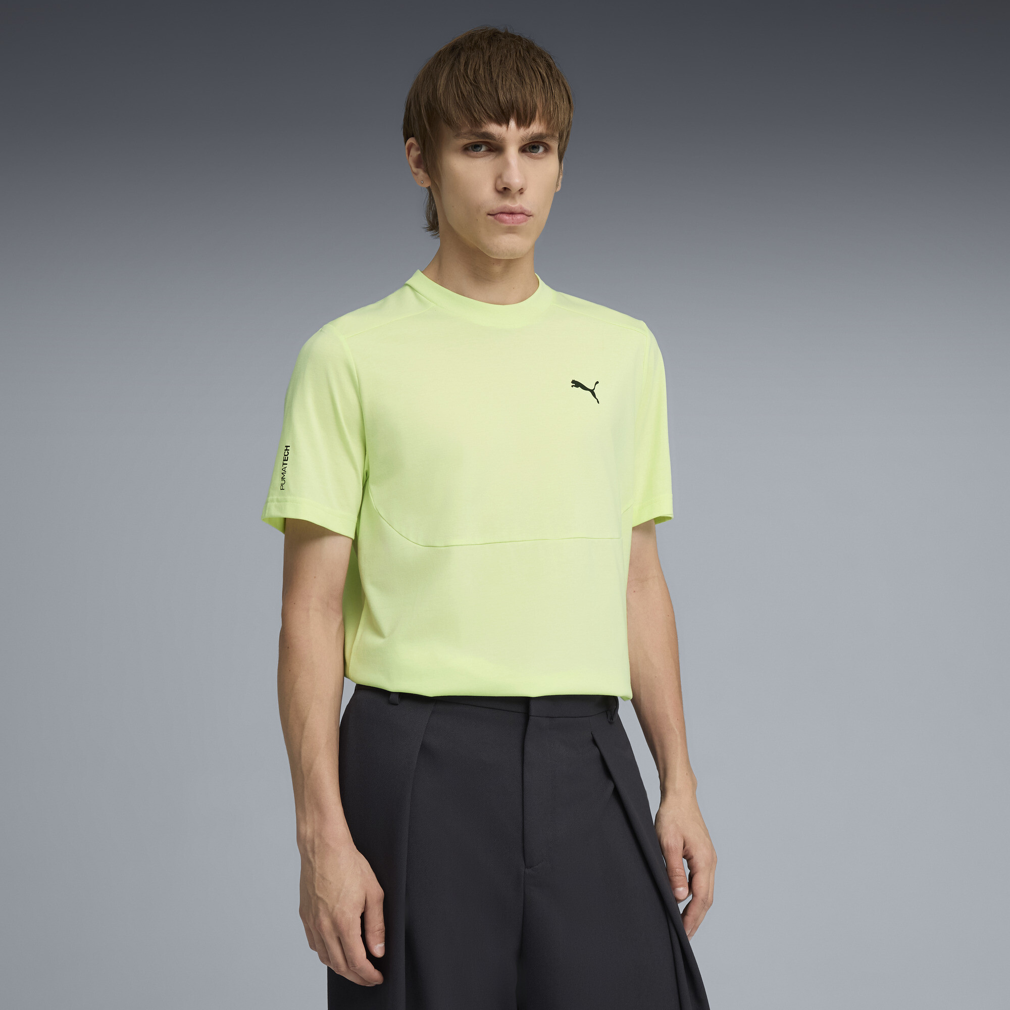 PUMATECH Men's T-Shirt in Green, Size S