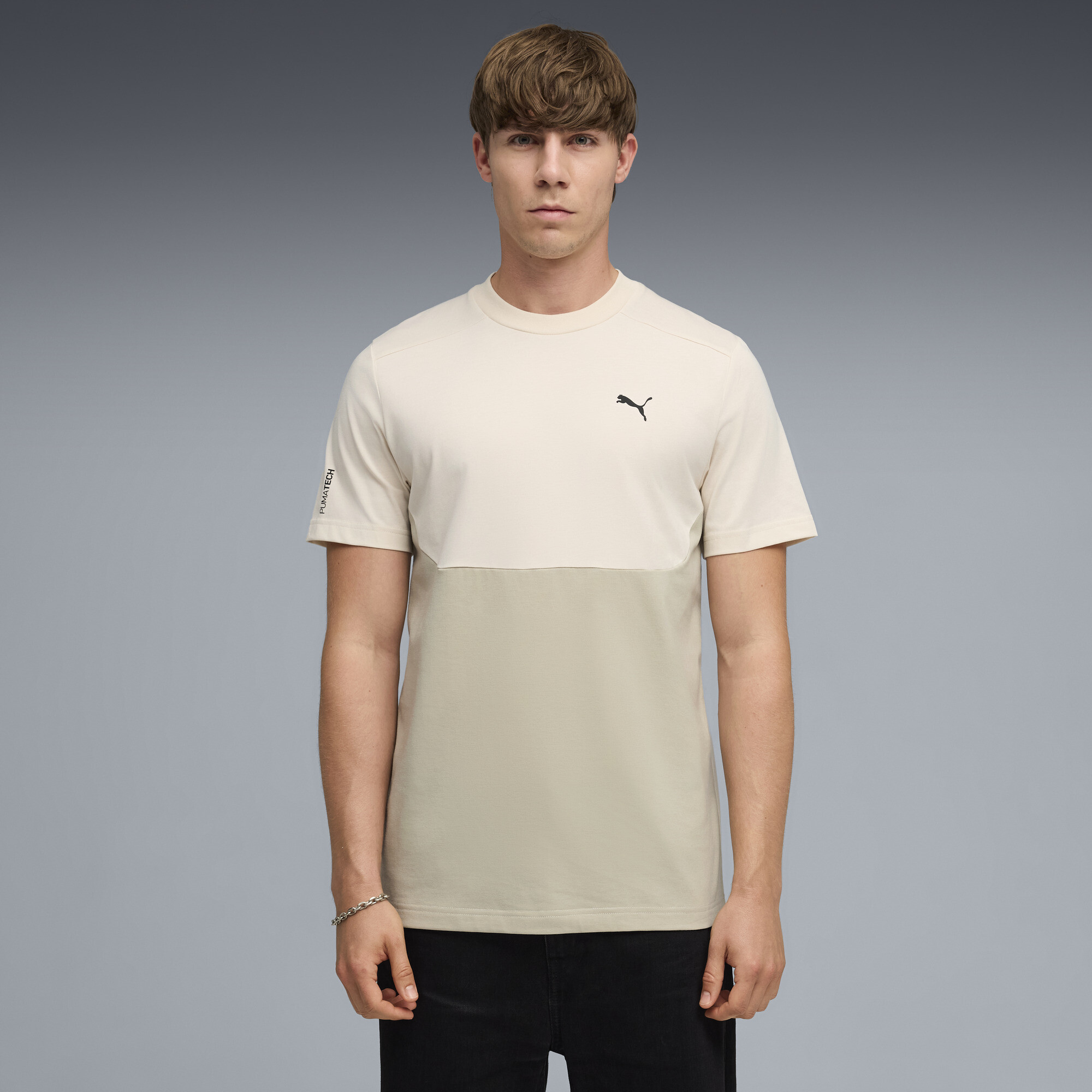 PUMATECH Men's T-Shirt in White, Size M