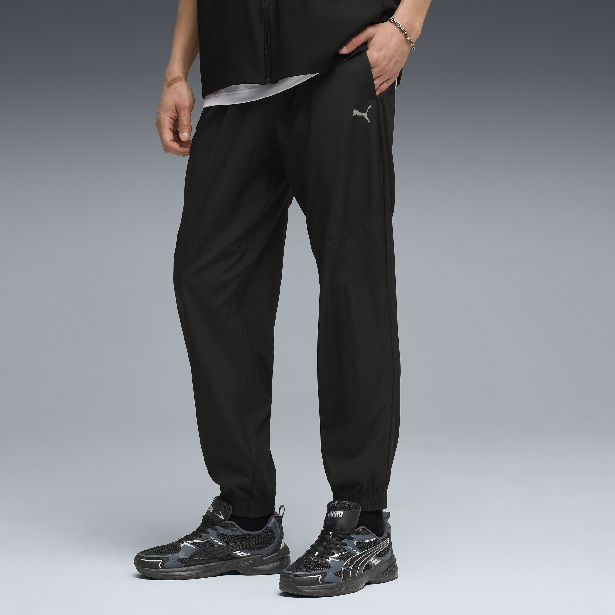 Штаны PUMATECH Woven Cargo Pants Men | Цвет: Черный | Puma Black