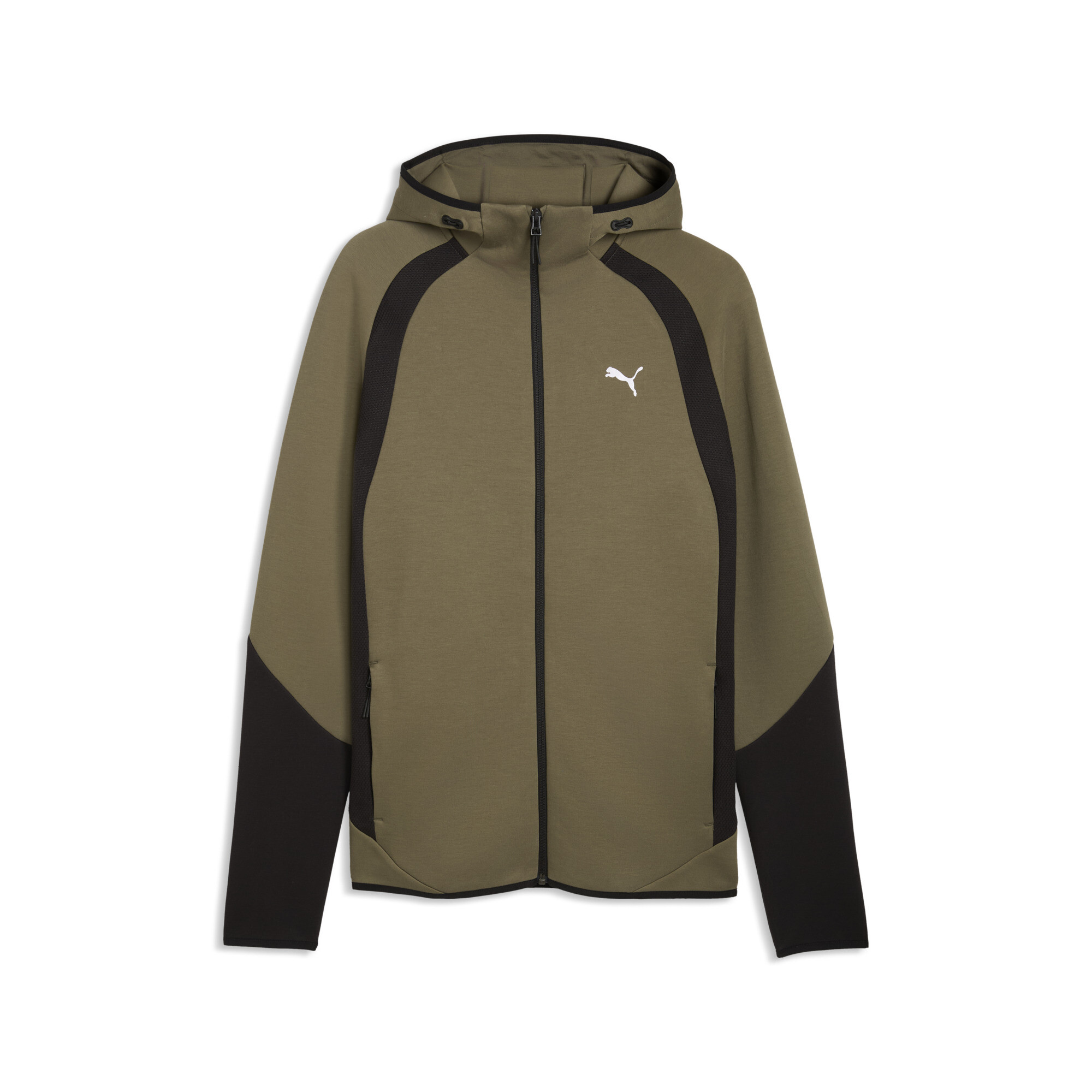 PUMA Evostripe hoodie met rits voor Heren, Groen, Maat XL thumbnail 3