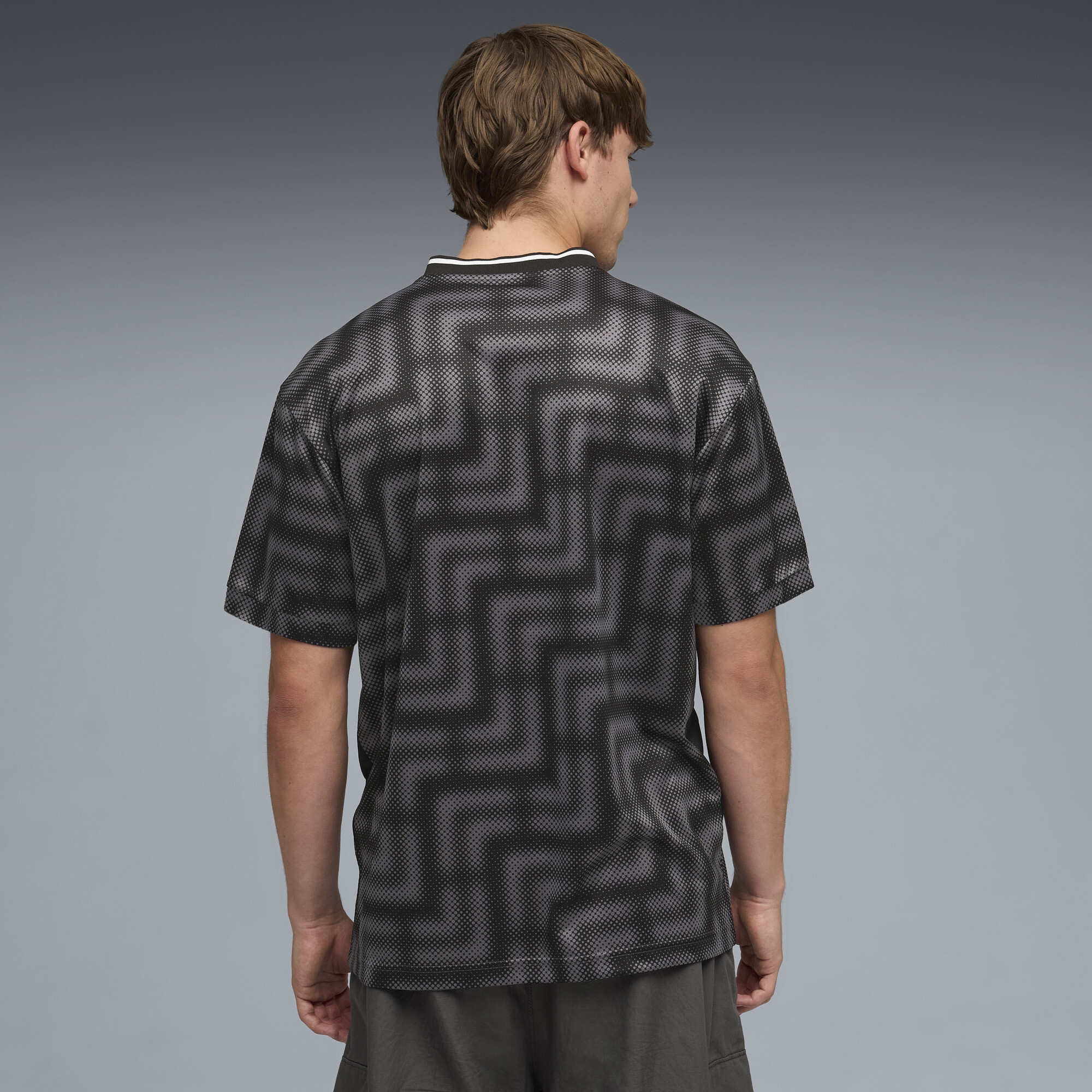 PUMA Essentials Block relaxed voetbalshirt voor Heren, Zwart, Maat M thumbnail 5