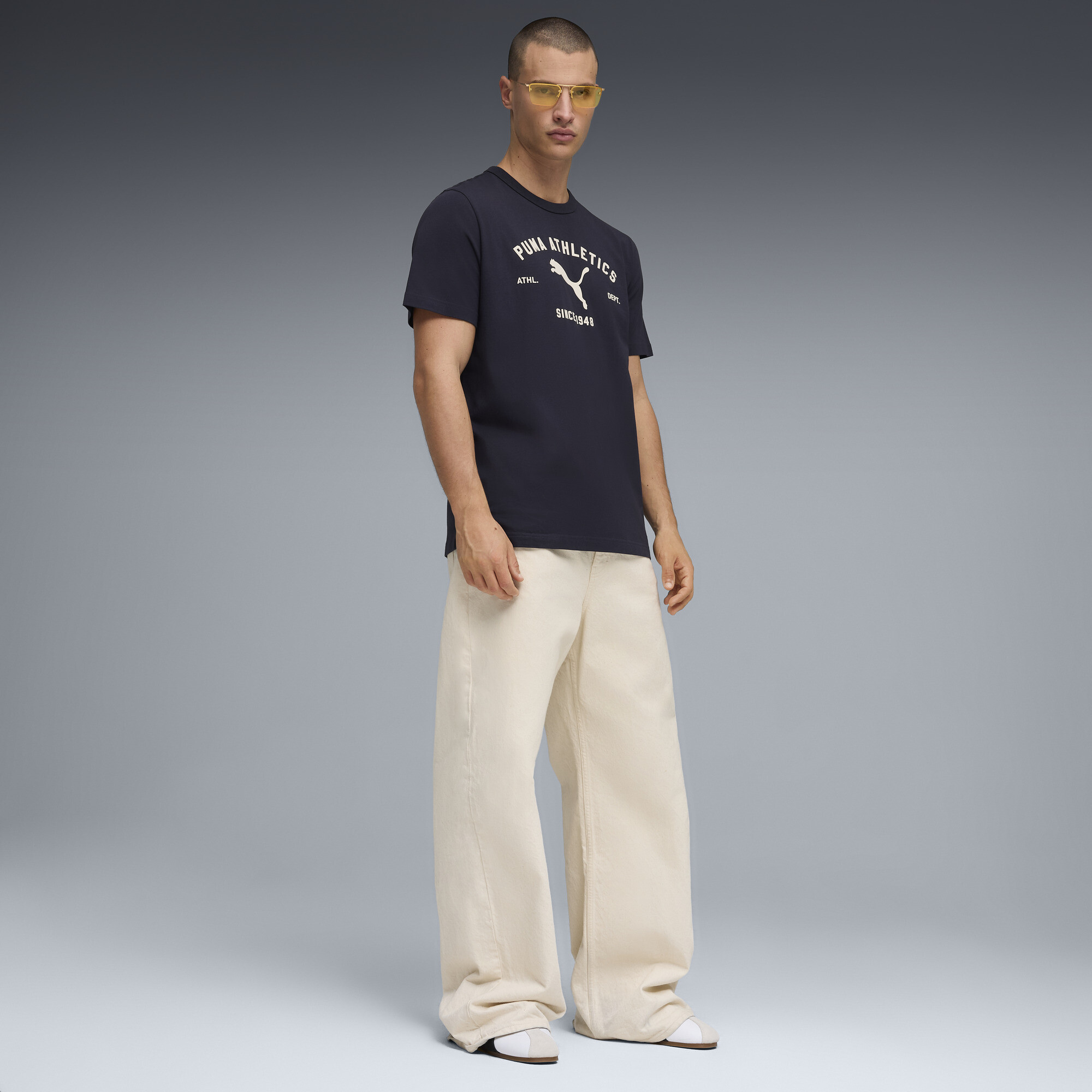 PUMA Class T-shirt met print voor Heren, Blauw, Maat XXL thumbnail 4