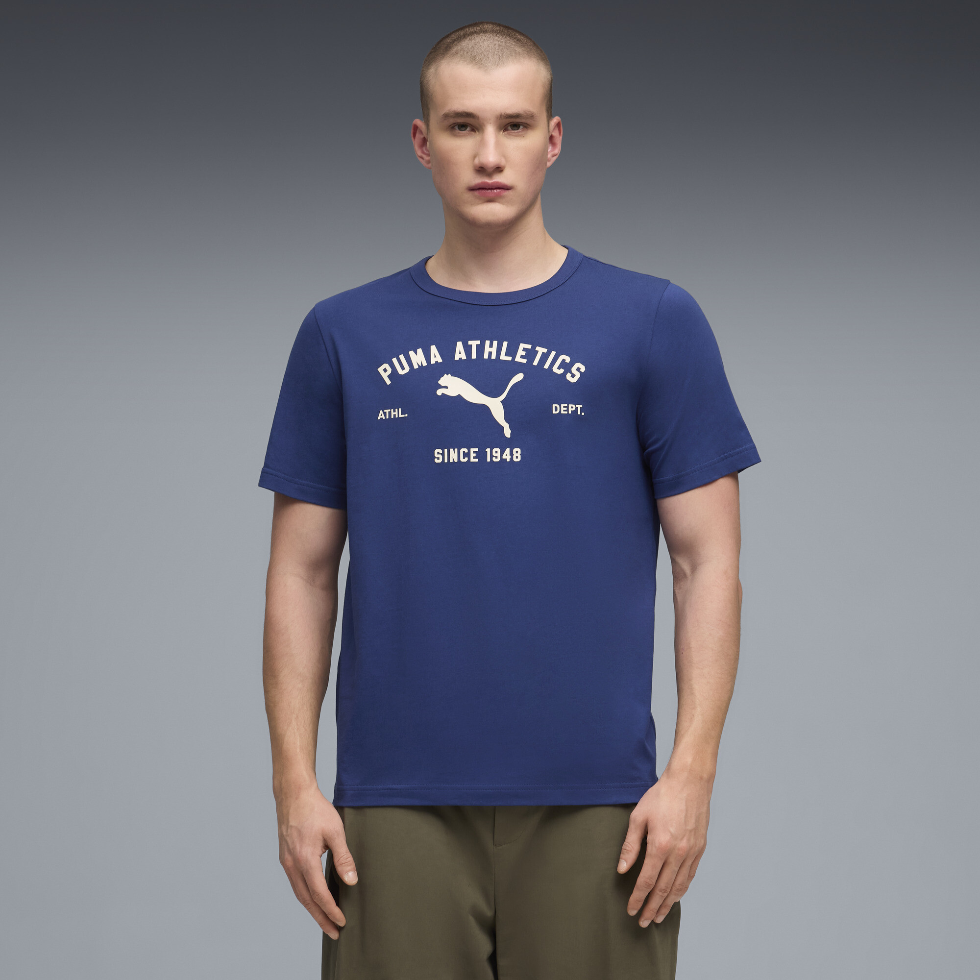 Футболка PUMA Class Graphic Tee Men | Колір: Синій | blue Jewel