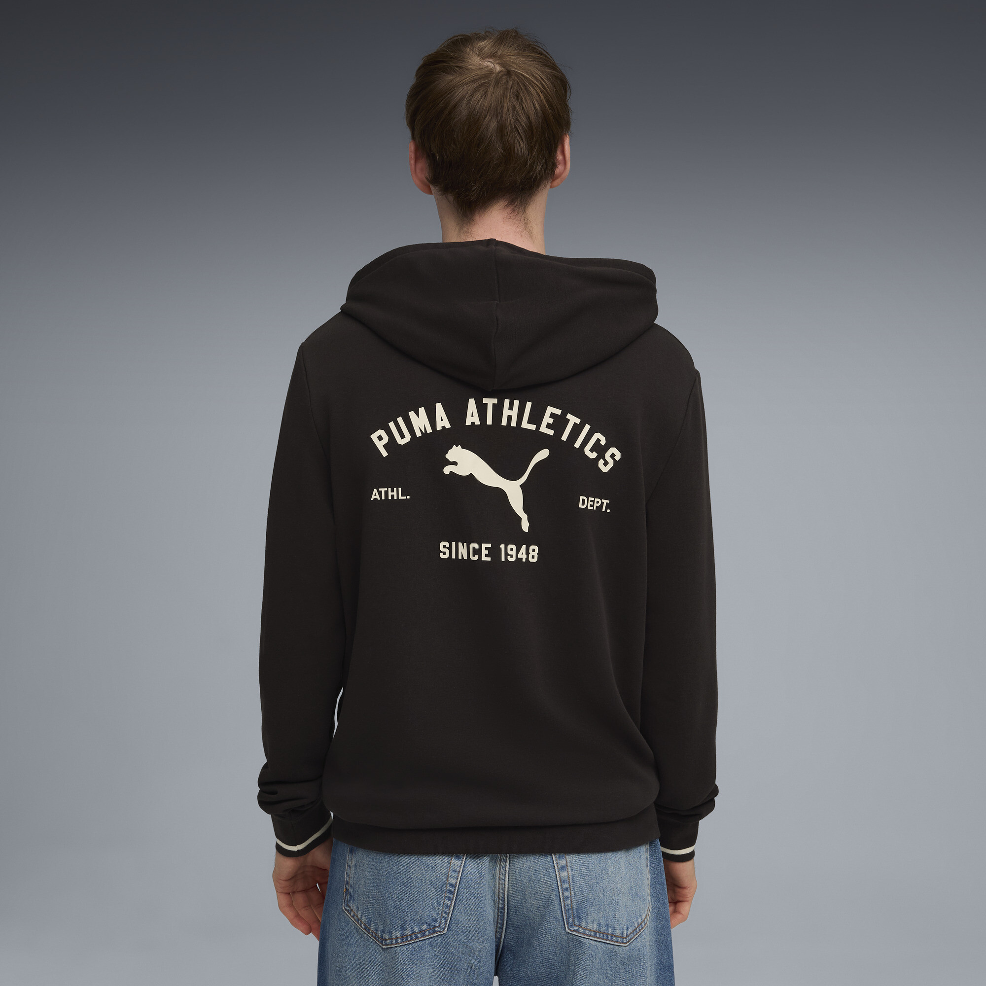 PUMA Class hoodie met print voor Heren, Zwart, Maat M thumbnail 5