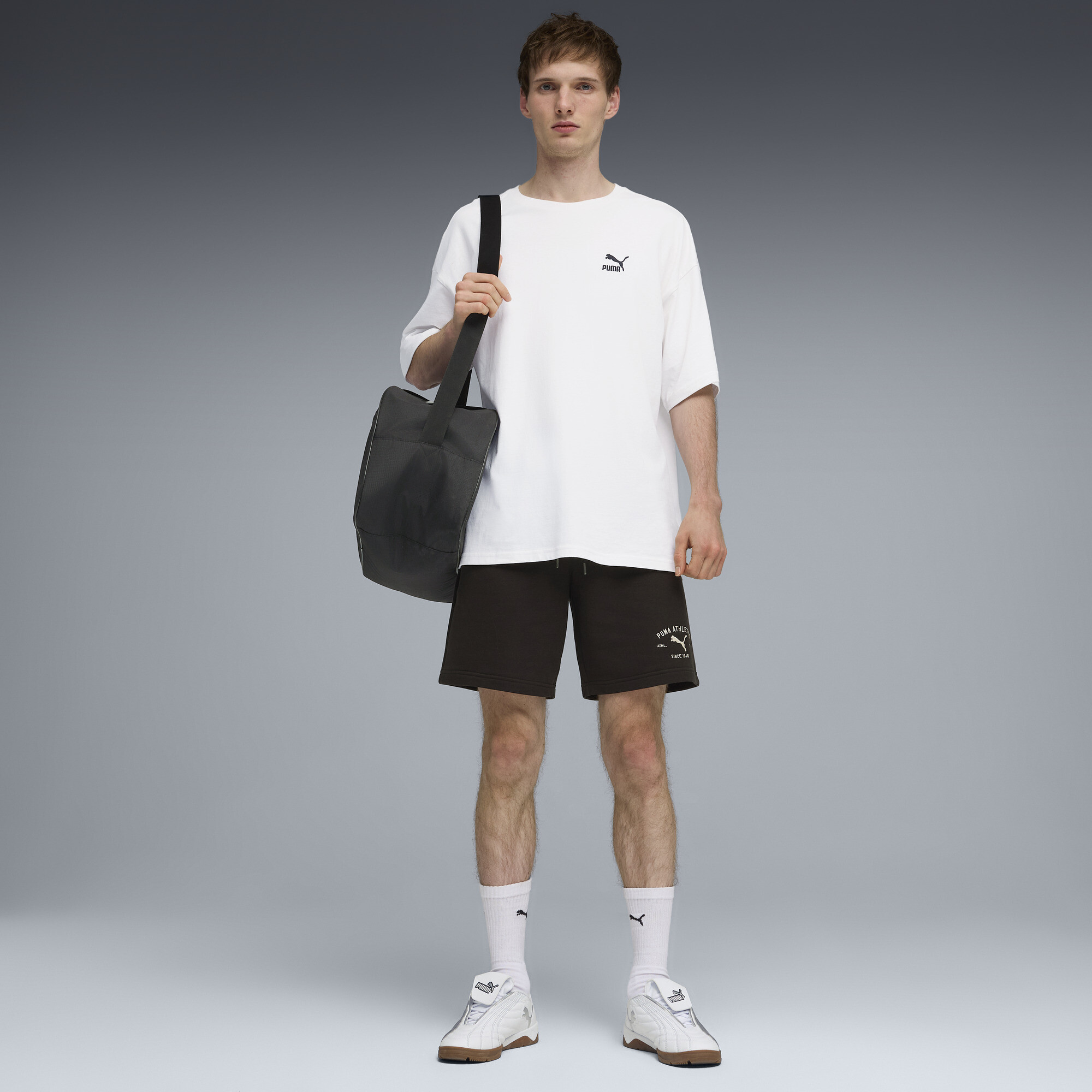 PUMA Class short met opdruk voor Heren, Zwart, Maat XXL thumbnail 4