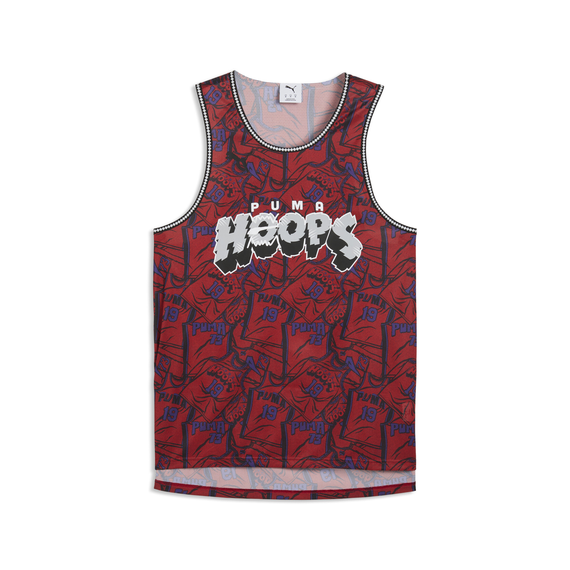 PUMA Flagrant Foul basketbaltank voor Heren, Grijs, Maat S