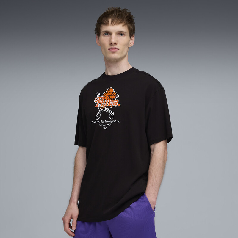 

PUMA Junior Varsity Printed Basketball Cotton T-Shirt I