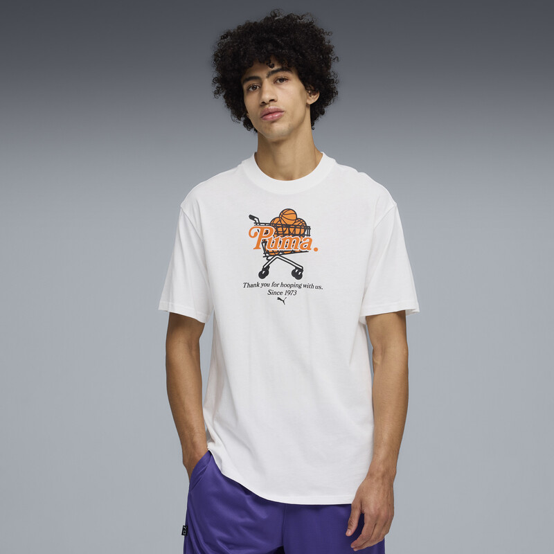 

PUMA Junior Varsity Printed Basketball Cotton T-Shirt I