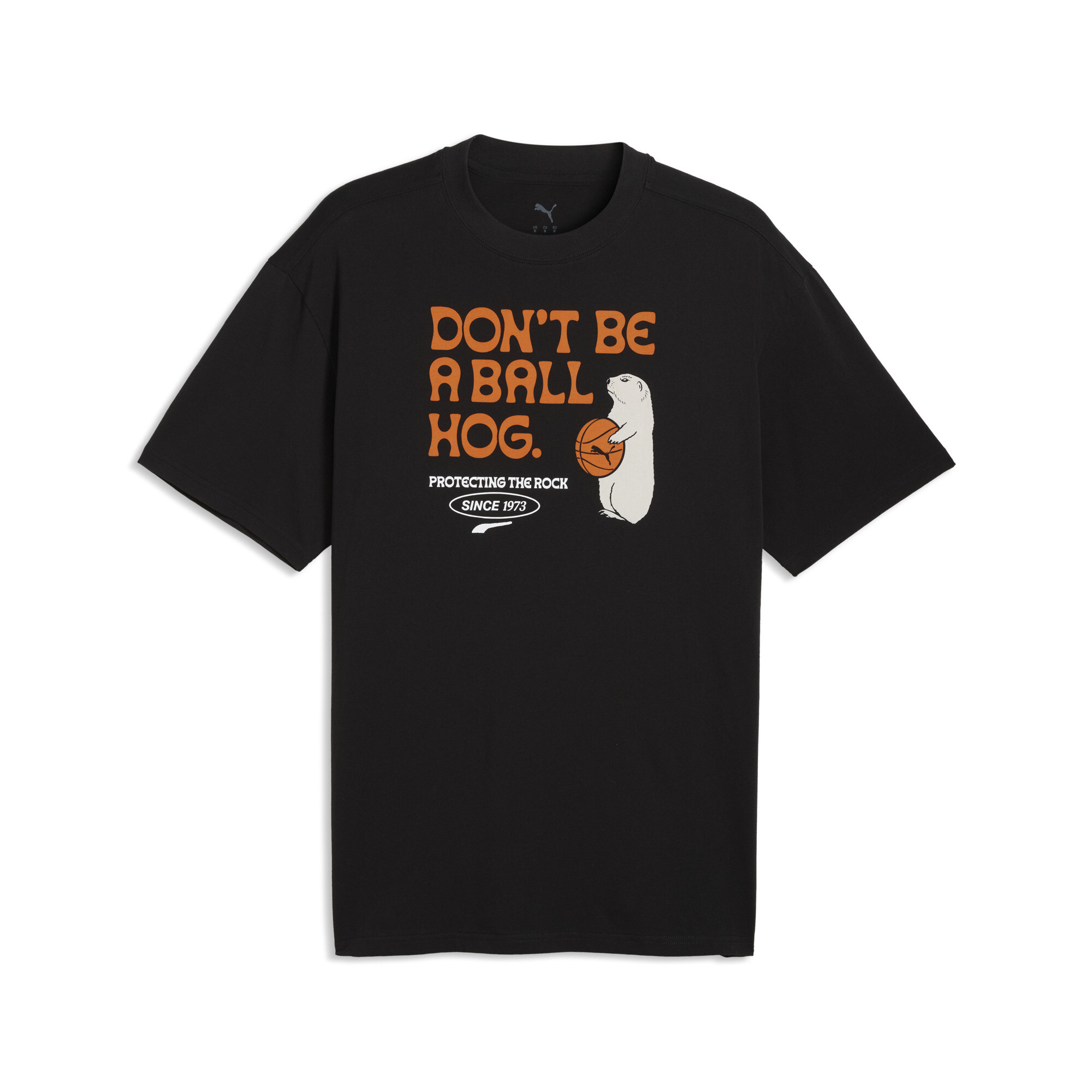 PUMA Junior Varsity II relaxed basketbal-T-shirt voor Heren, Zwart, Maat S thumbnail 3