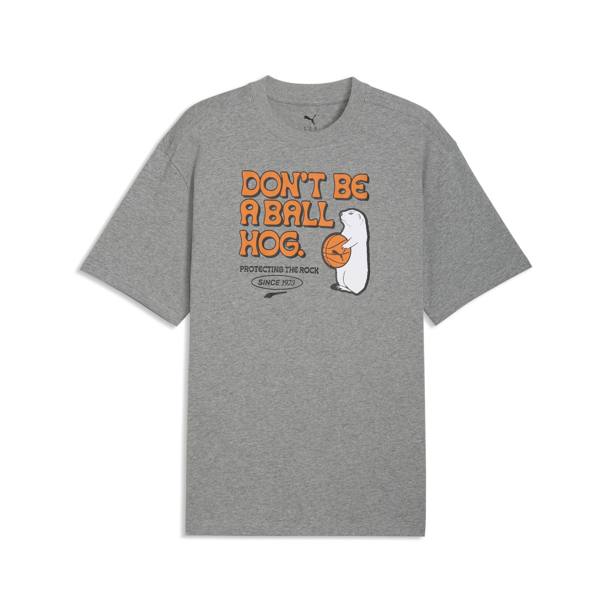 PUMA Junior Varsity II relaxed basketbal-T-shirt voor Heren, Grijs, Maat S thumbnail 3