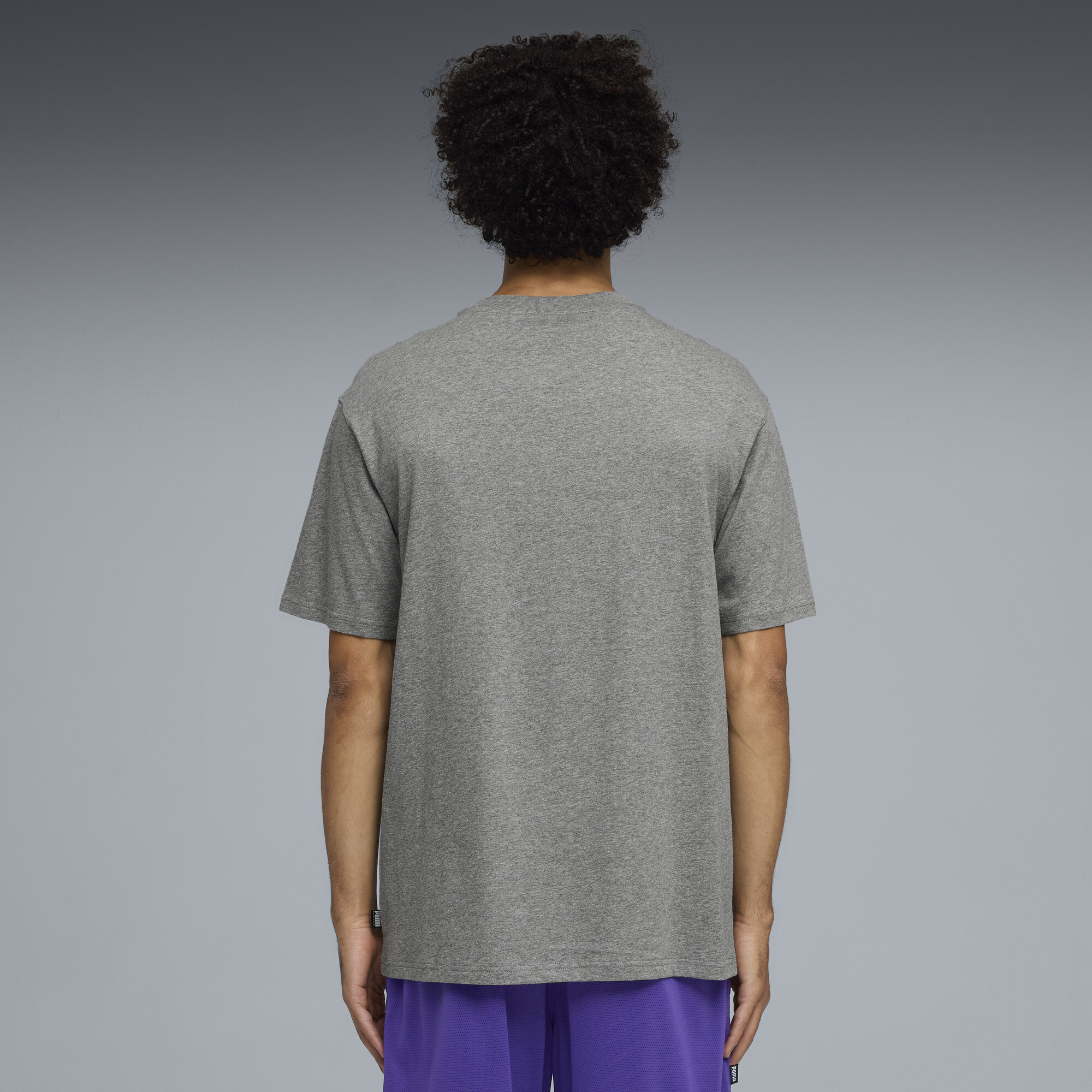 PUMA Junior Varsity II relaxed basketbal-T-shirt voor Heren, Grijs, Maat S thumbnail 5