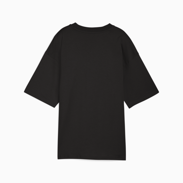 Essentials PUMA Logo Oversized Tee Youth, PUMA Black, large-ZAF