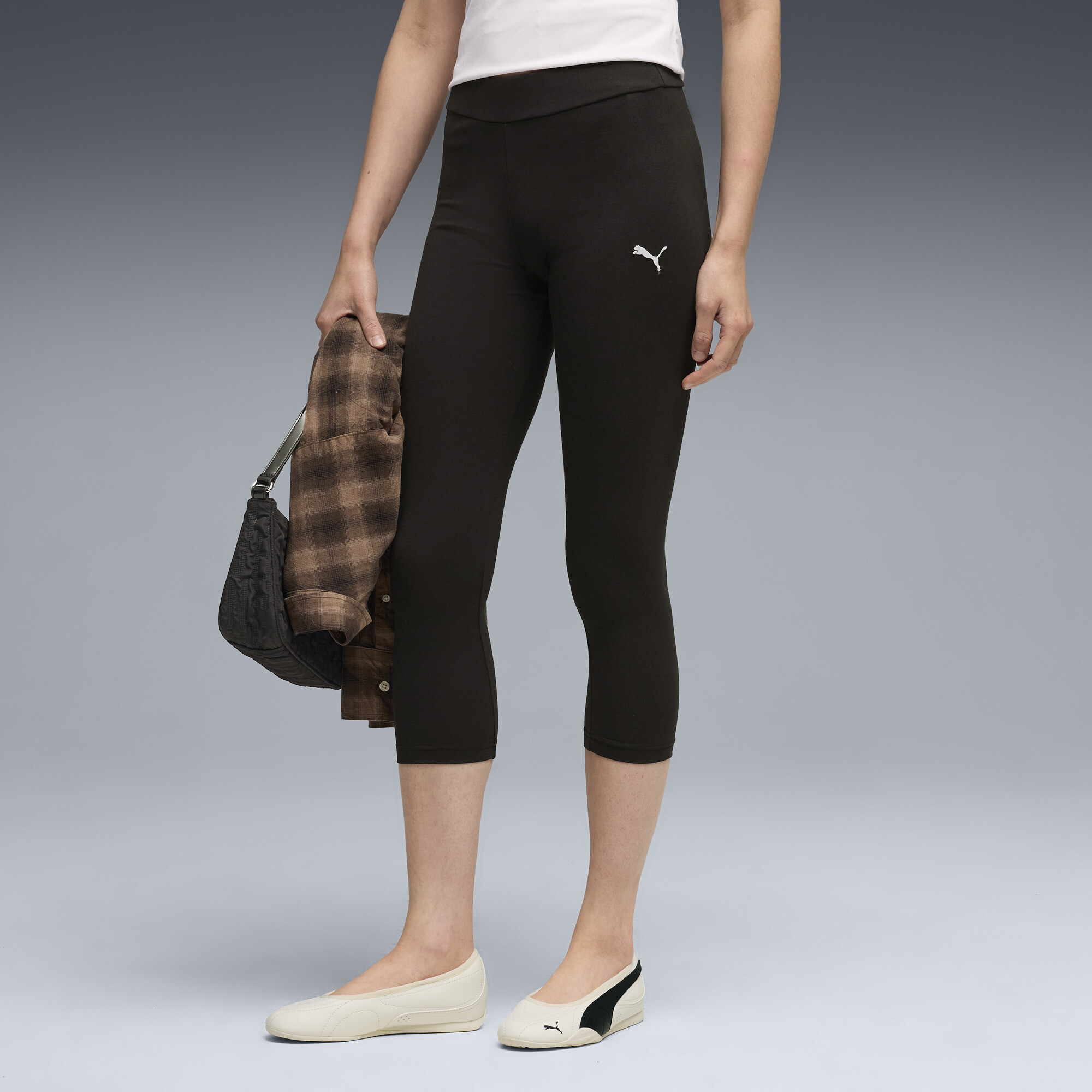 PUMA Essentials caprilegging voor Dames, Zwart, Maat M