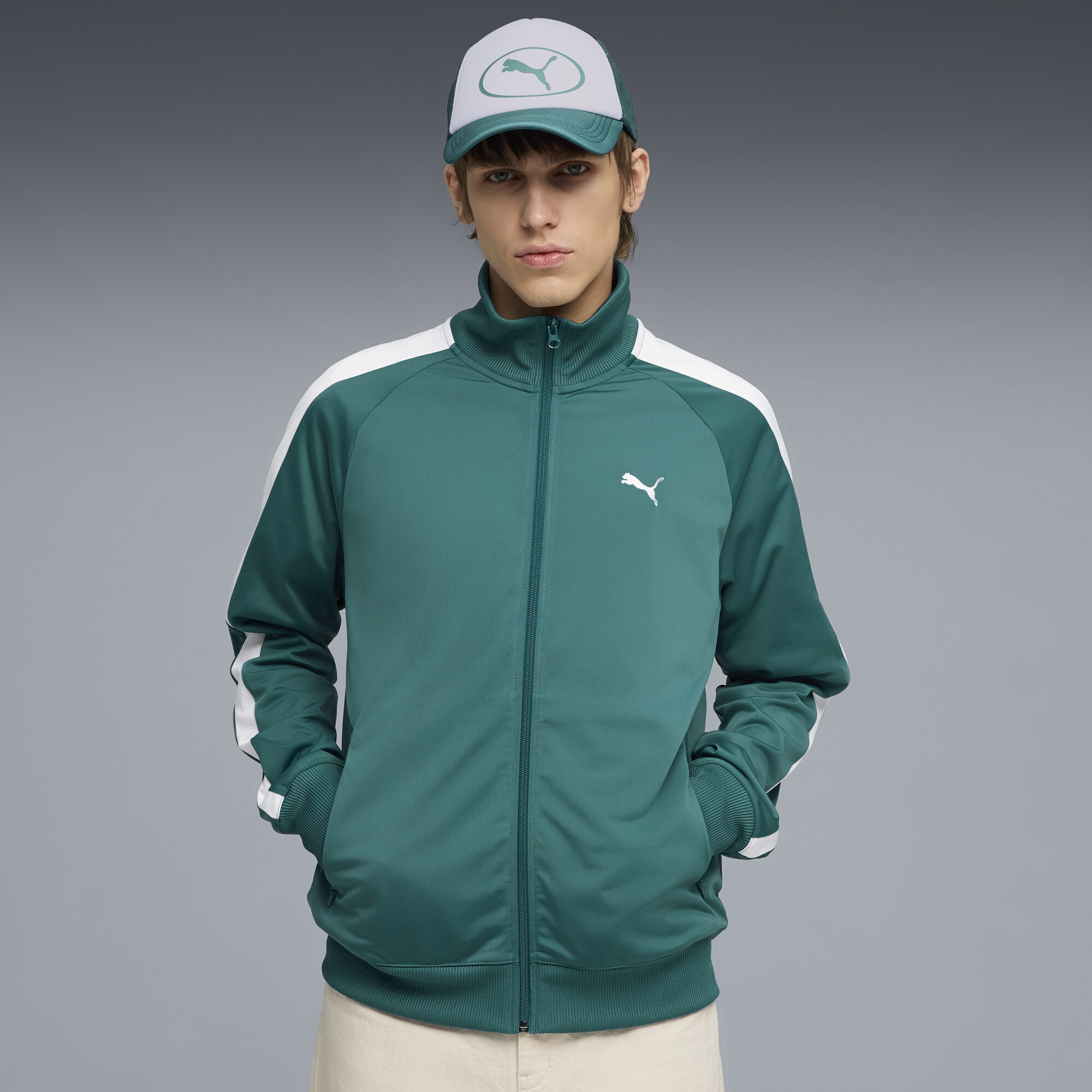 Олимпийка Essentials T7 Track Jacket Men | Цвет: Зеленый | Emerald