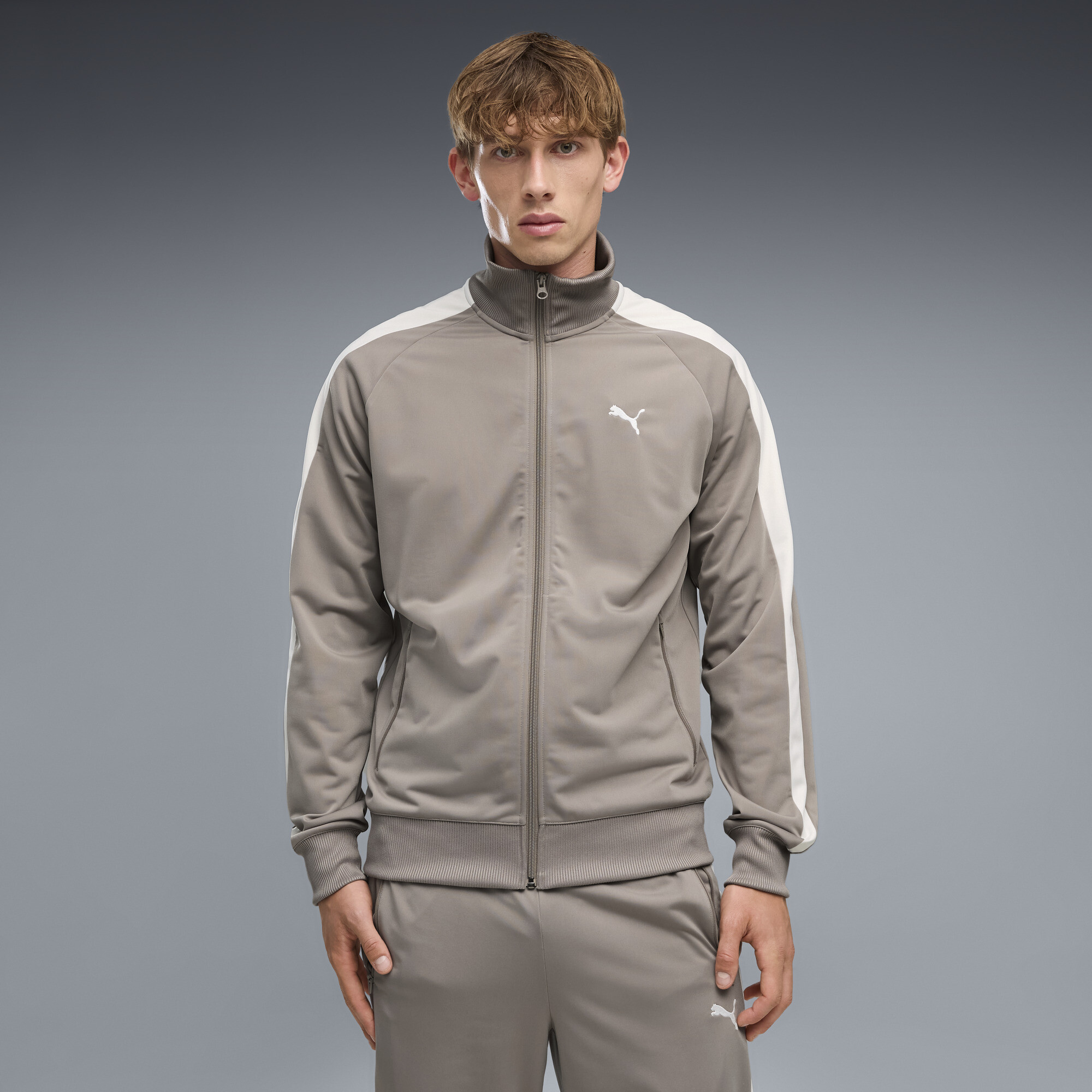 Олимпийка Essentials T7 Track Jacket Men | Цвет: Бежевый | Mouse