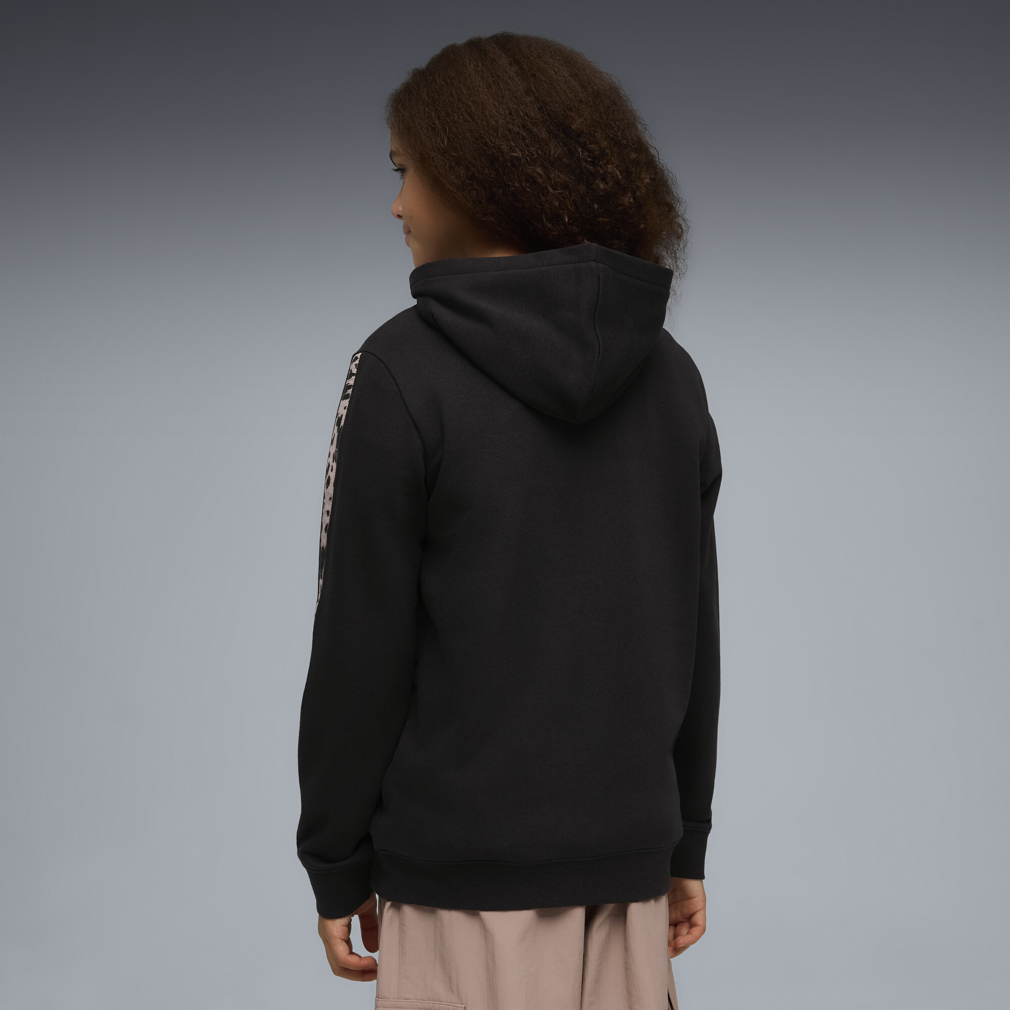 PUMA Essentials Graphics Animal hoodie voor Dames, Zwart, Maat 15-16Y thumbnail 3